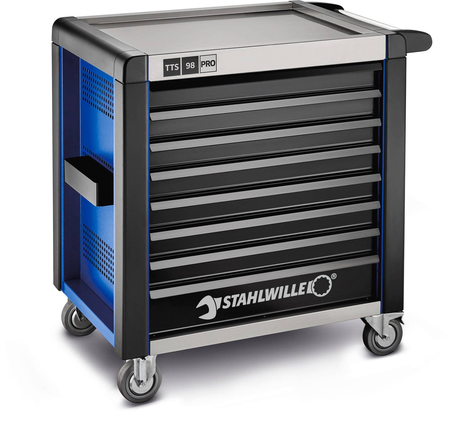 Stahlwille 81200173 Werkstattwagen Herstellerfarbe: Blau, Schwarz