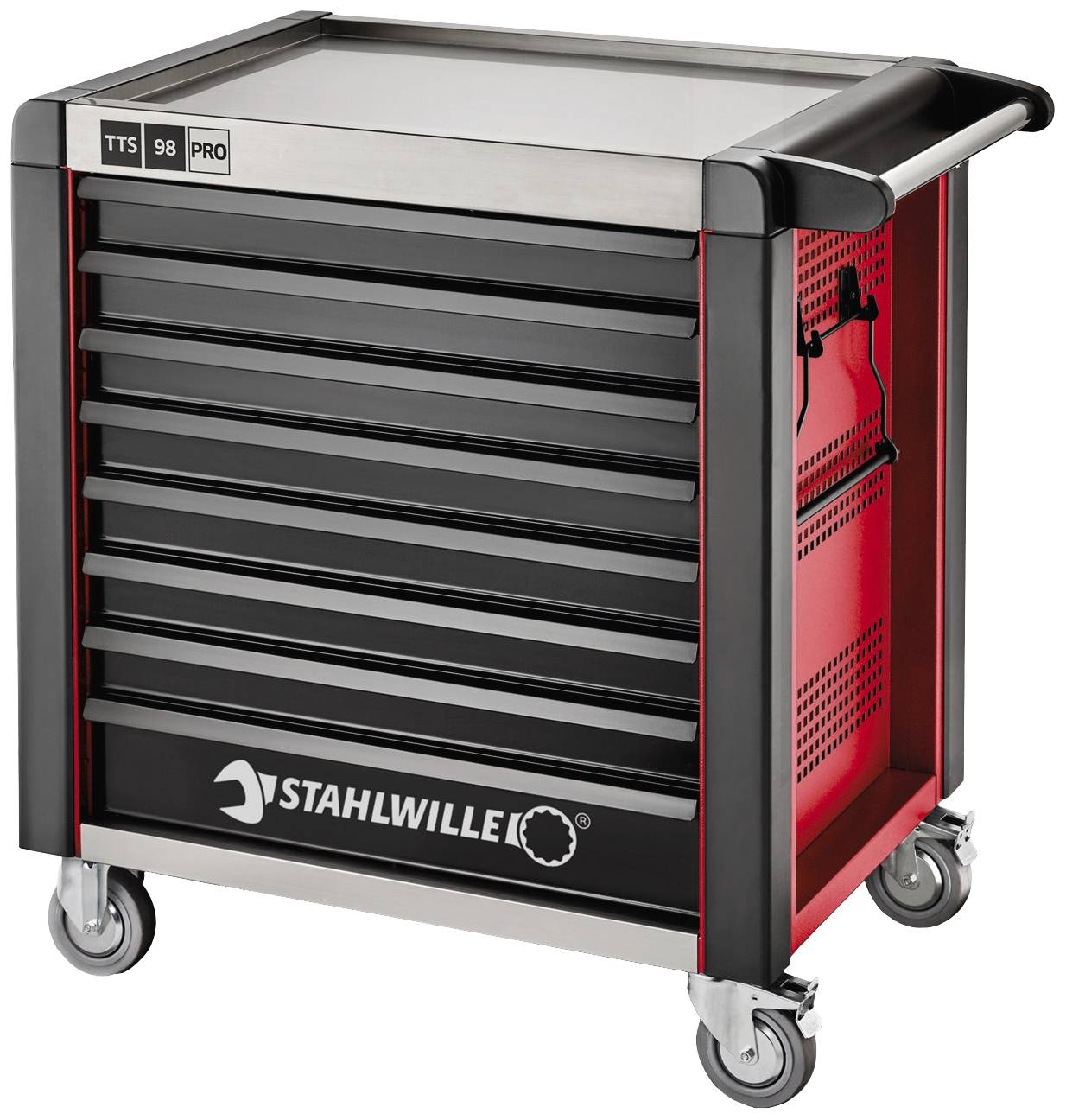 Stahlwille 81200174 Werkstattwagen Herstellerfarbe: Rot, Schwarz