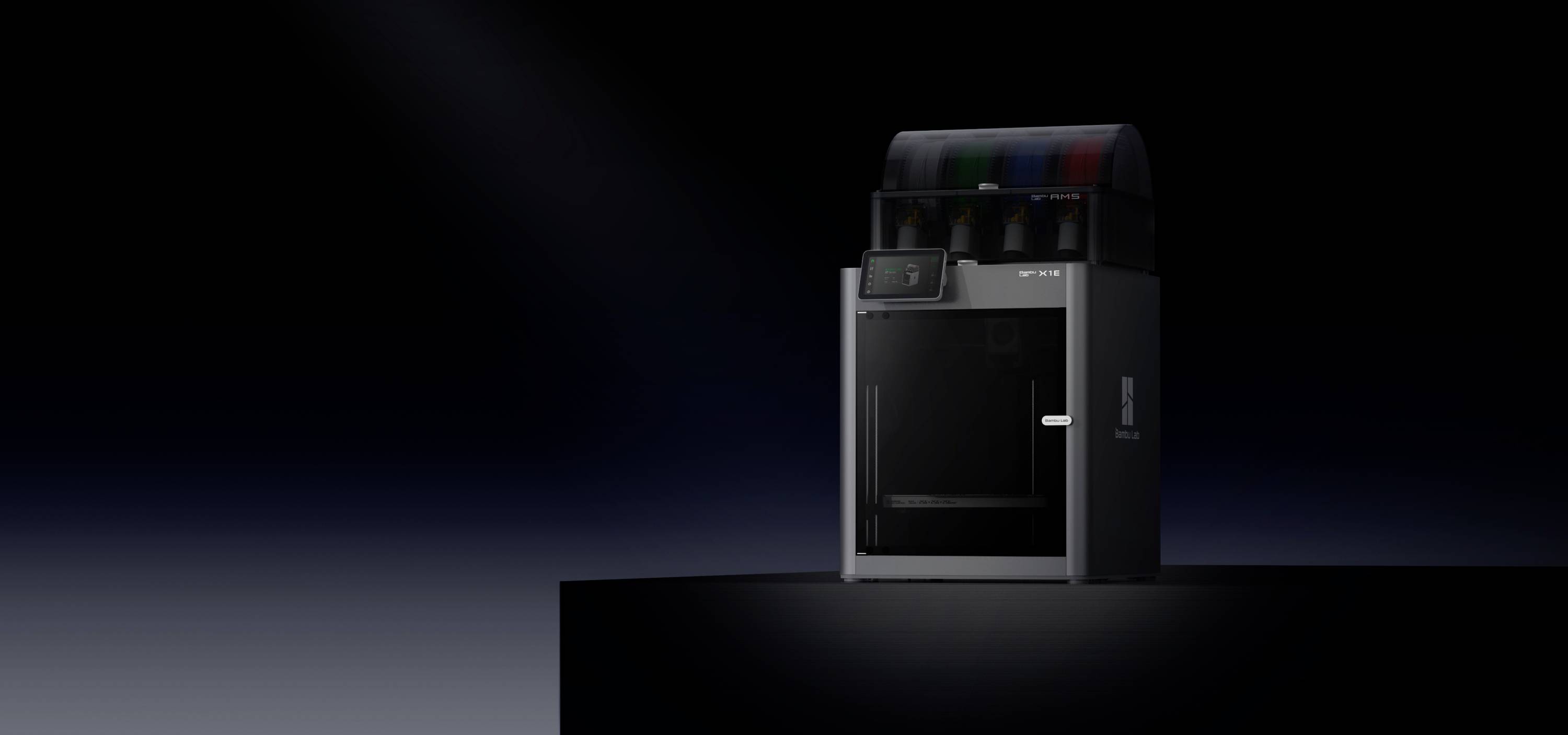 BambuLab X1E Combo 3D Drucker inkl. Software, integrierte Kamera, beheizbares Druckbett