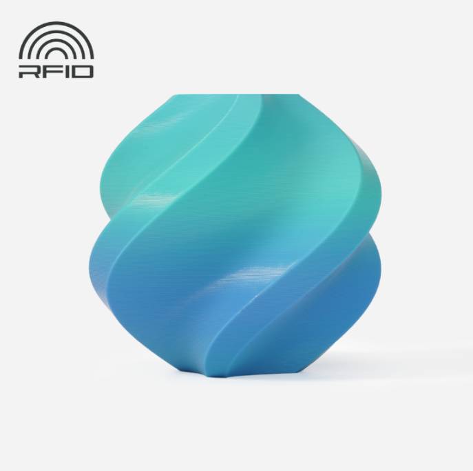 BambuLab A00-M2-1.75-1000-spl PLA Basic Filament PLA 1.75 mm 1000 g Blau-Grün 1 St.