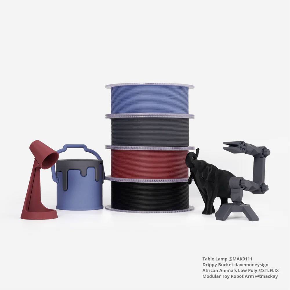 BambuLab A50-K0-1.75-1000-spl PLA-CF Filament PLA Compound 1.75 mm 1000 g Schwarz 1 St.
