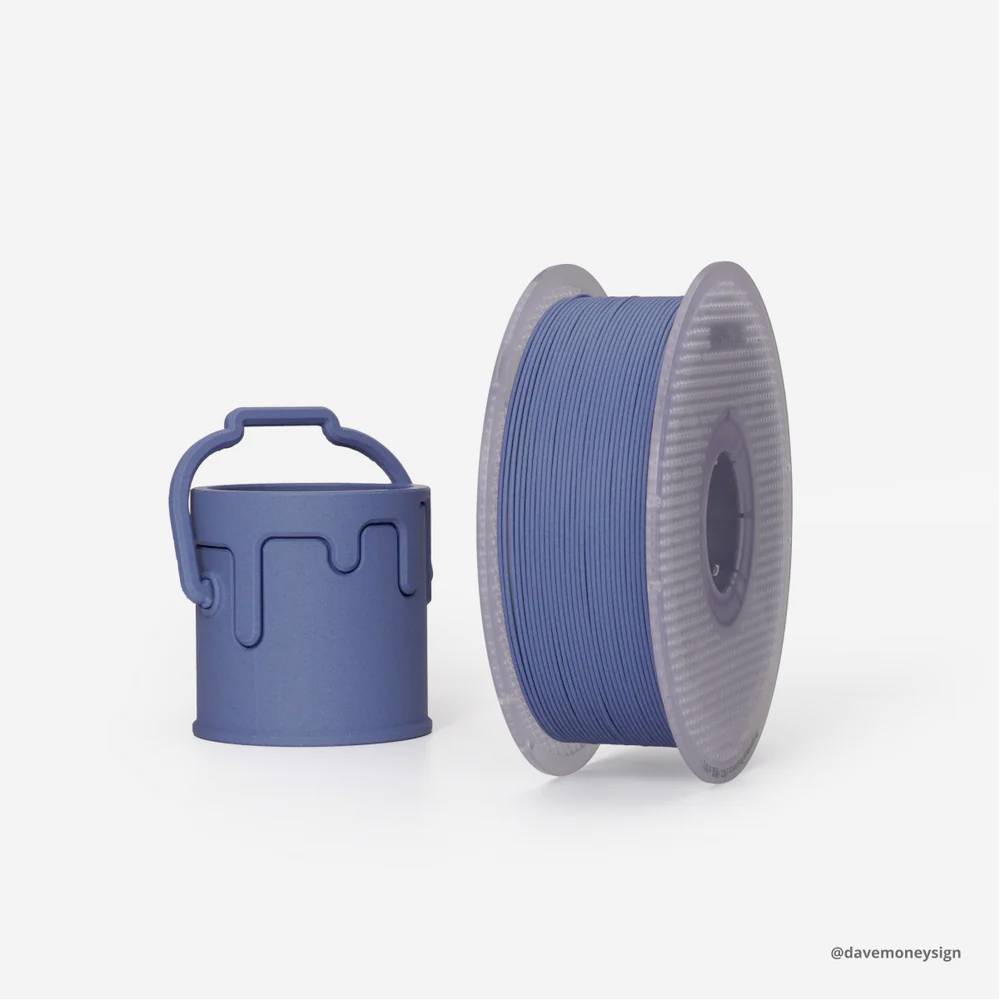 BambuLab A50-B9-1.75-1000-spl PLA-CF Filament PLA Compound 1.75 mm 1000 g Blau 1 St.