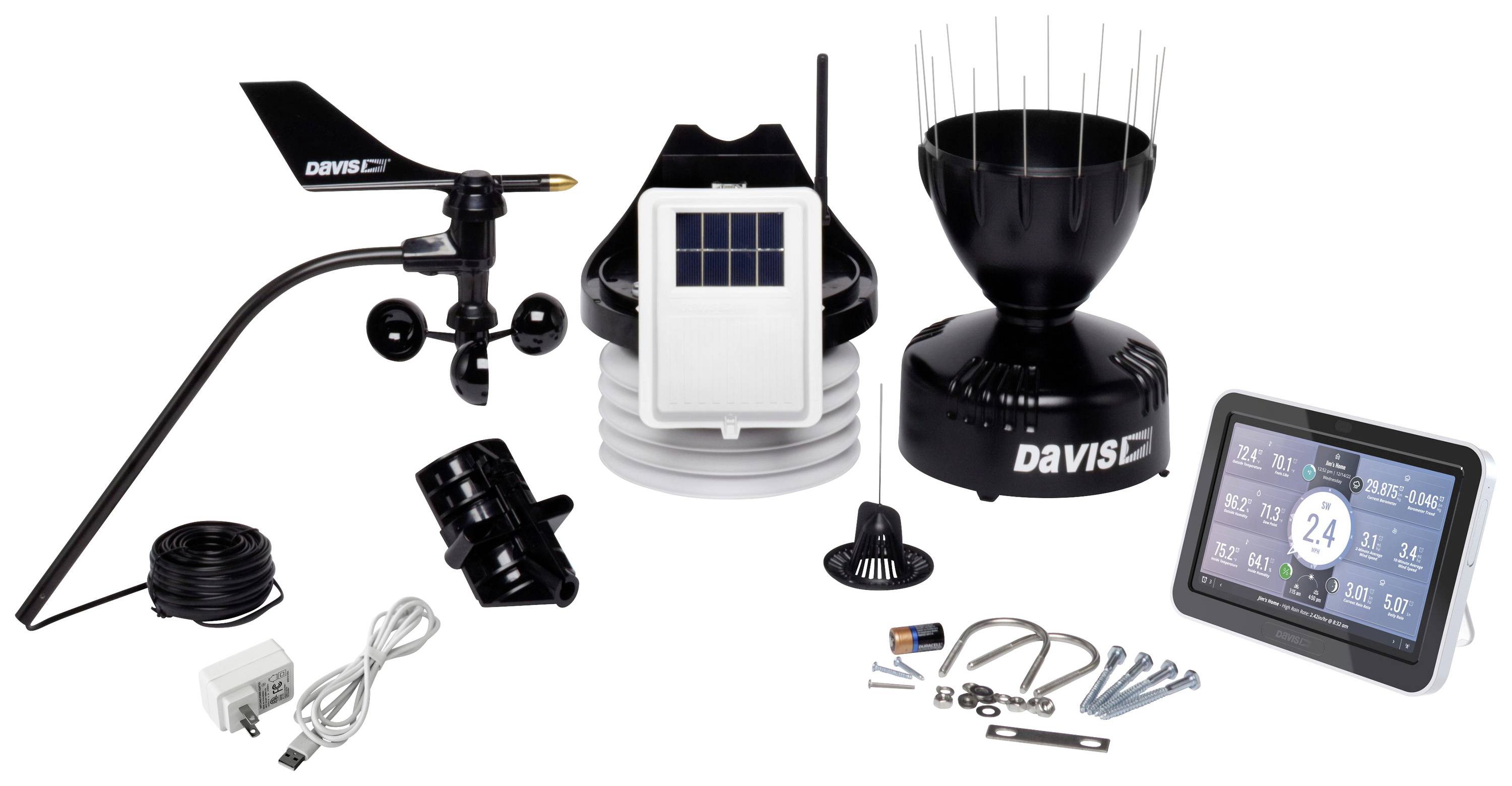 Davis Instruments VANTAGE PRO2 with console - EU 6252EU Funk-Wetterstation Anzahl Sensoren max. 80