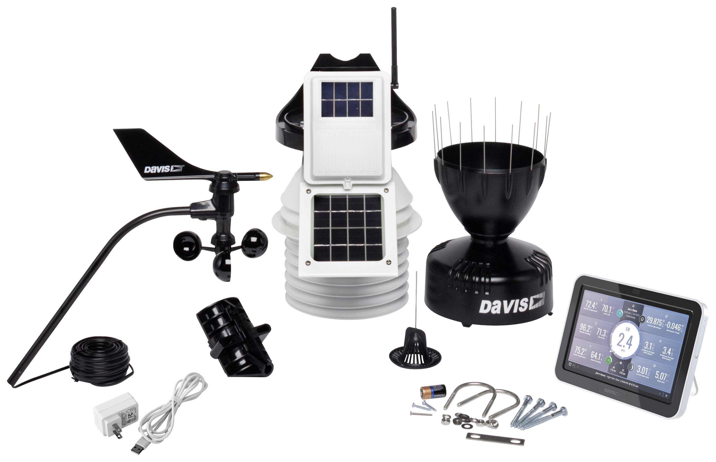 Davis Instruments VANTAGE PRO2 active with console - EU 6253EU Funk-Wetterstation Anzahl Sensoren m