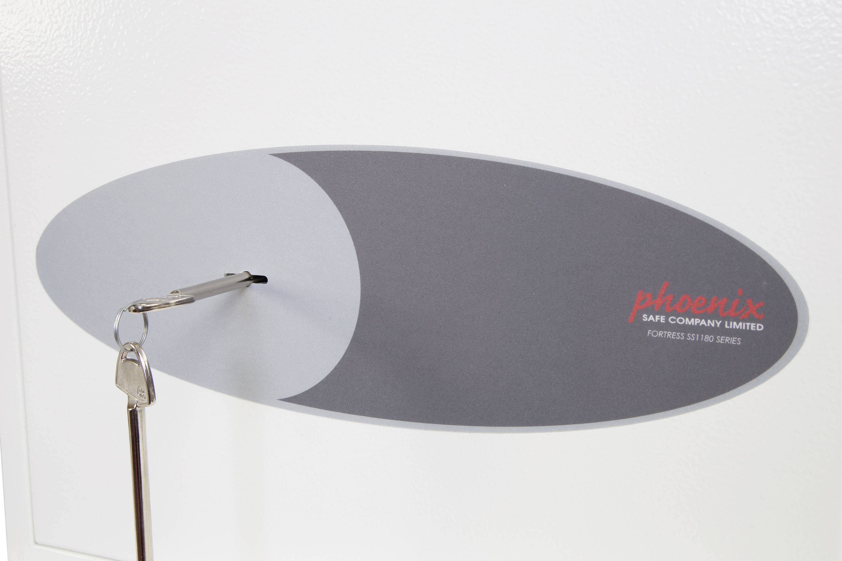 Phoenix KS0041K KS0040-Serie Schlüsseltresor mit Schlüsselhakenleiste Doppelbartschlüsselschloss