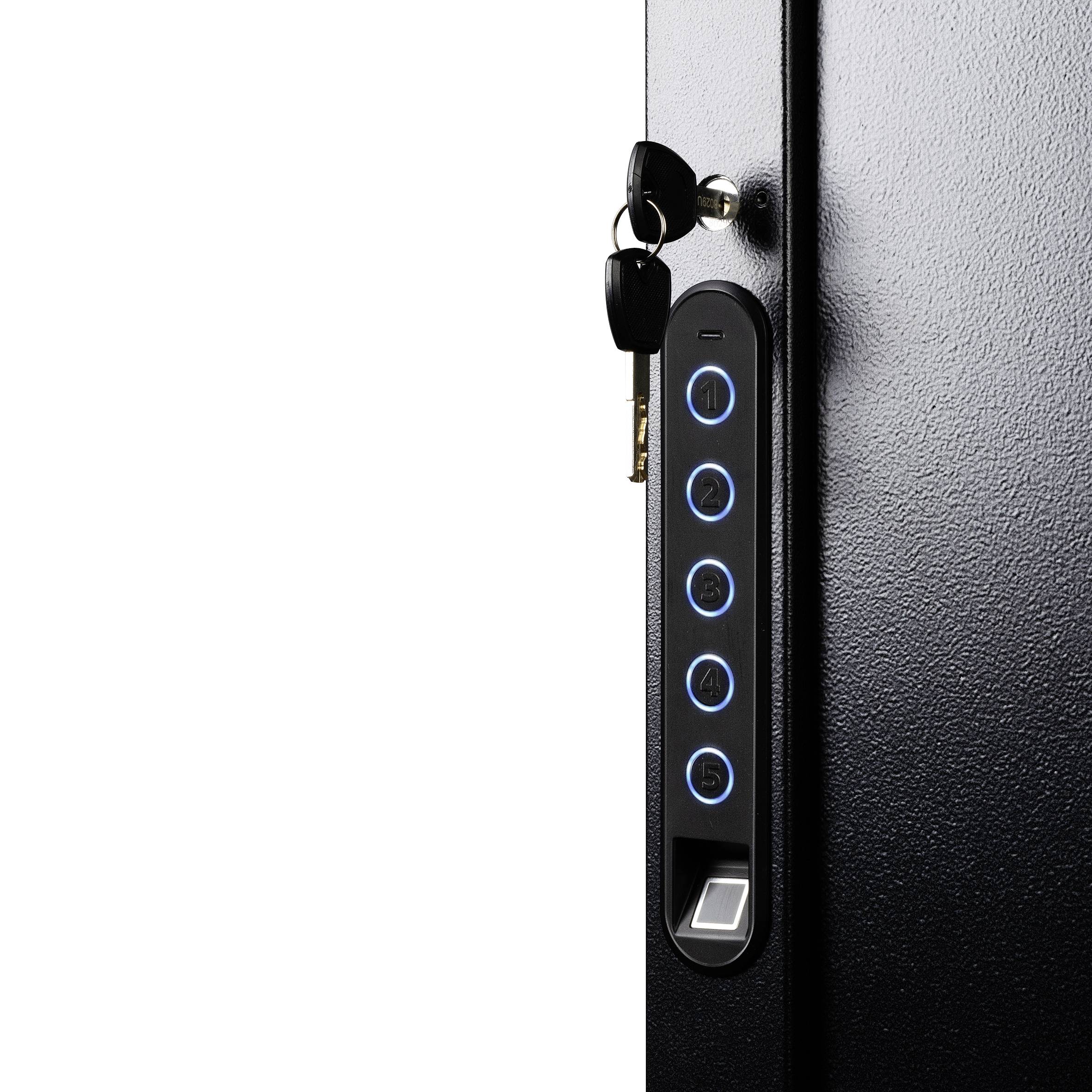 Phoenix KS0021F KS0021F Schlüsseltresor mit Schlüsselhakenleiste Fingerabdruckschloss