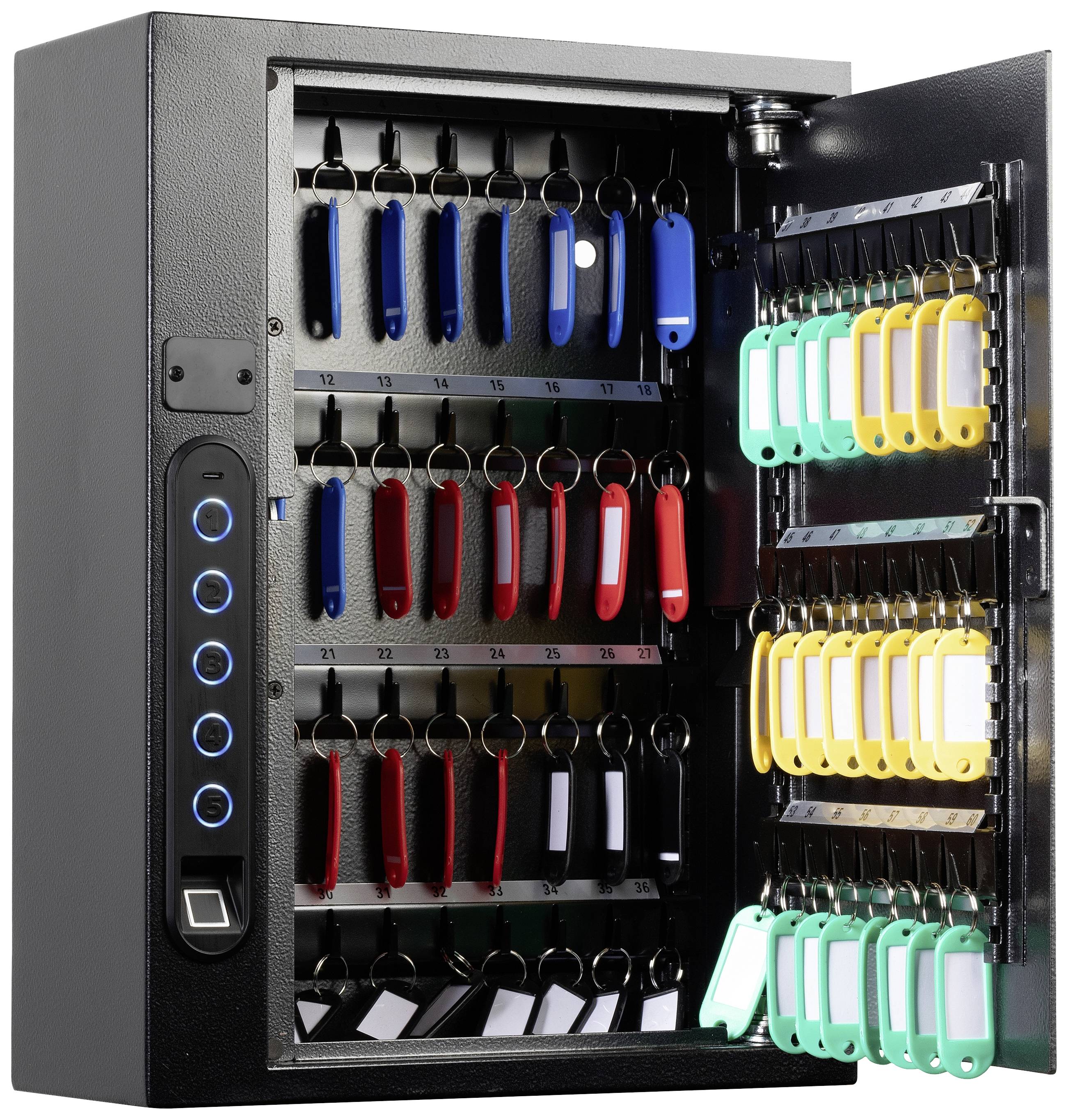 Phoenix KS0021F KS0021F Schlüsseltresor mit Schlüsselhakenleiste Fingerabdruckschloss