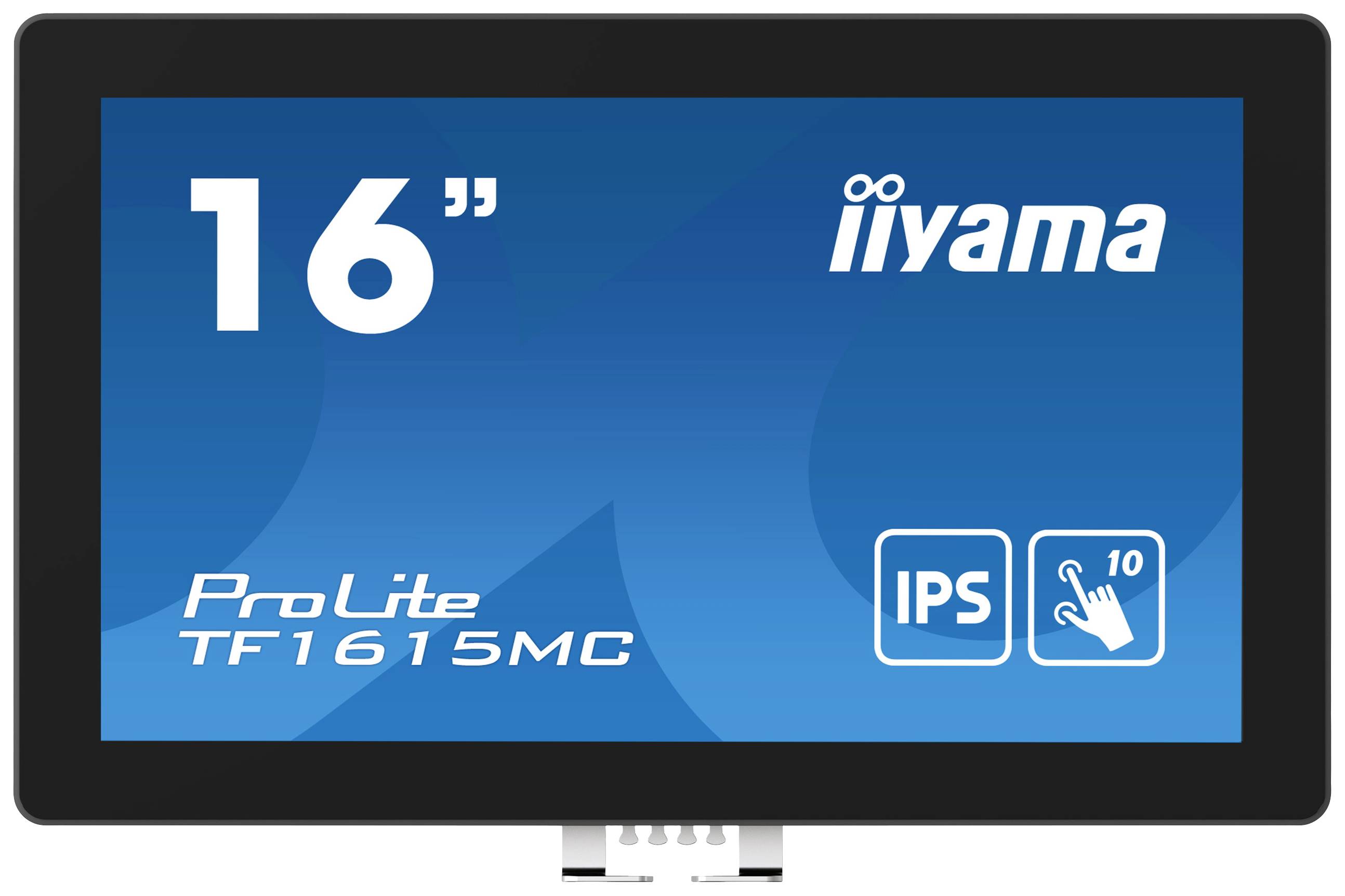 Iiyama ProLite TF1615MC-B1 Touchscreen-Monitor EEK: E (A - G) 39.6cm (15.6 Zoll) 1920 x 1080 Pixel 16:9 25 ms HDMI®, DisplayPort