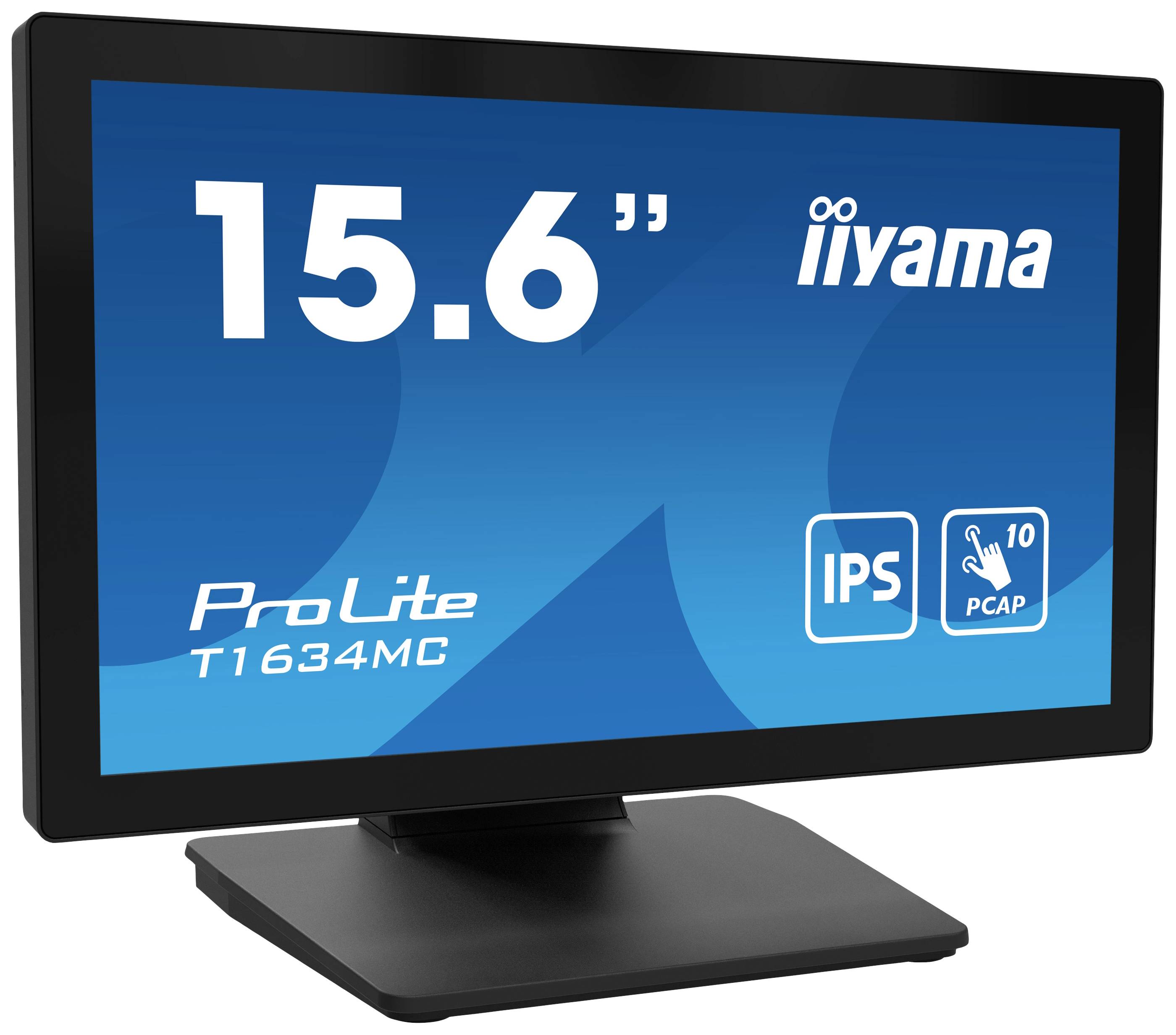 Iiyama ProLite T1634MC-B1S Touchscreen-Monitor EEK: E (A - G) 39.6 cm (15.6 Zoll) 1920 x 1080 Pixel 16:9 25 ms HDMI®, DisplayPort, VGA IPS LCD