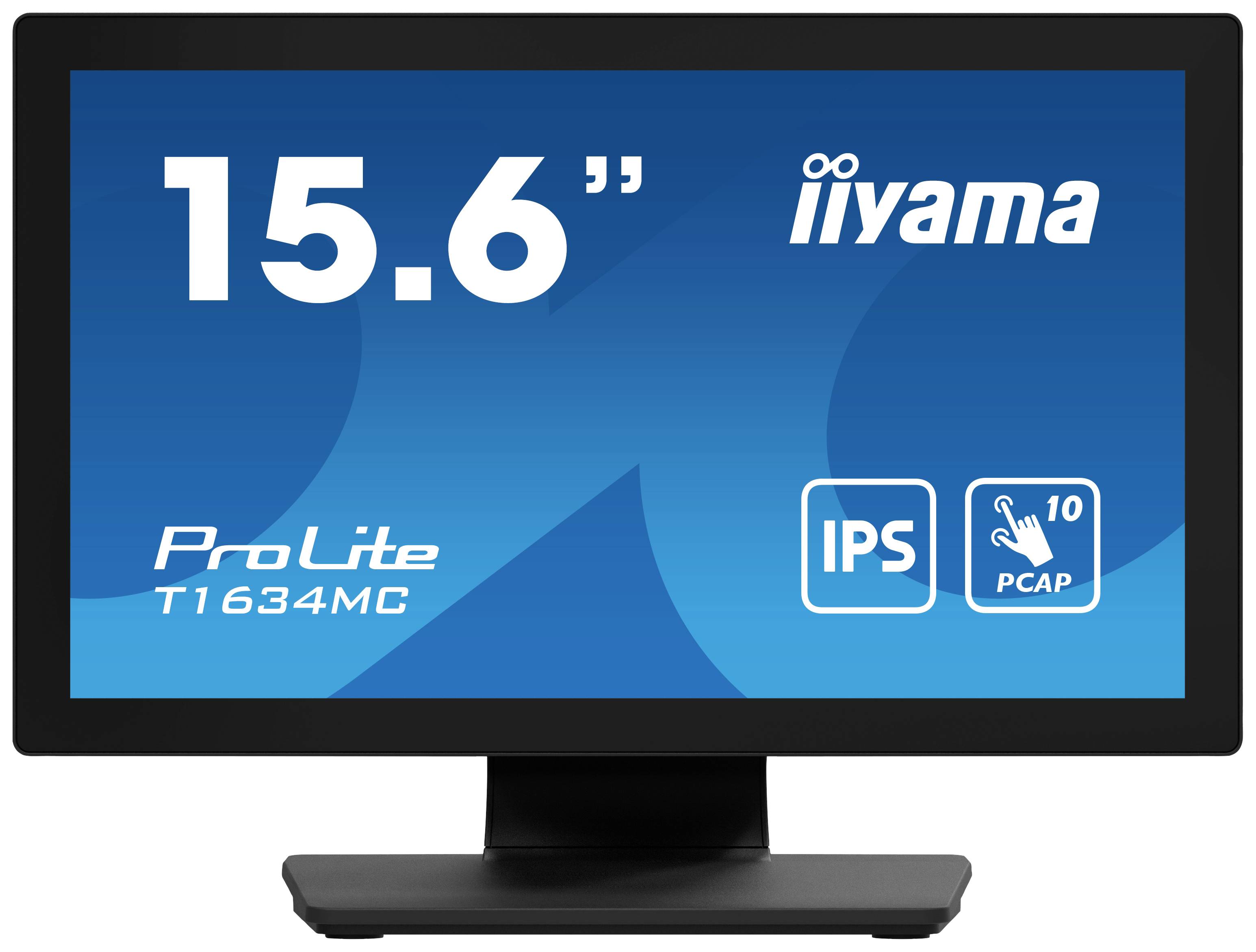 Iiyama ProLite T1634MC-B1S Touchscreen-Monitor EEK: E (A - G) 39.6 cm (15.6 Zoll) 1920 x 1080 Pixel 16:9 25 ms HDMI®, DisplayPort, VGA IPS LCD