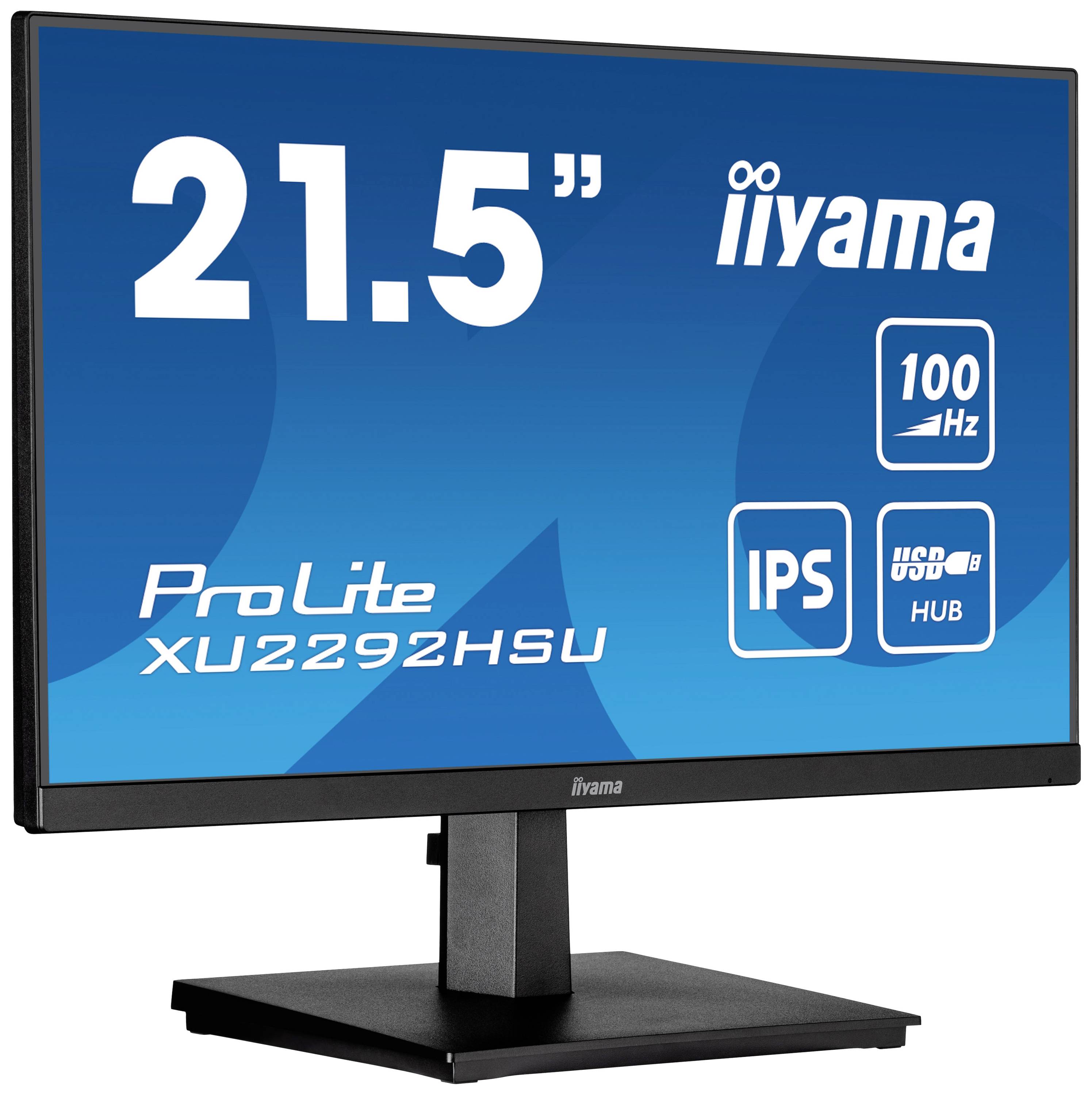 Iiyama ProLite XU2292HSU-B6 LCD-Monitor EEK E (A - G) 54.6cm (21.5 Zoll) 1920 x 1080 Pixel 16:9 0.4 ms HDMI®, DisplayPort
