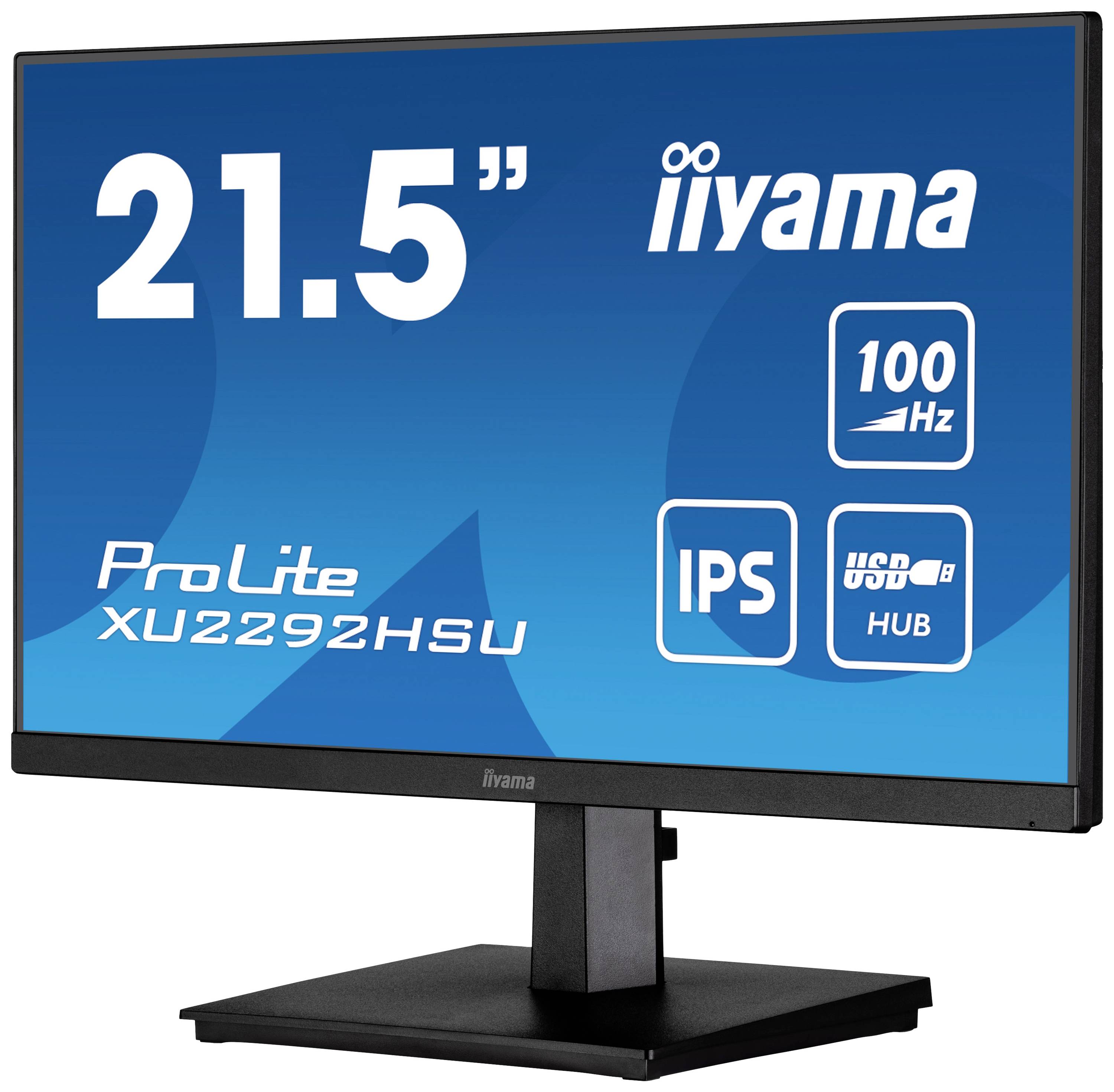 Iiyama ProLite XU2292HSU-B6 LCD-Monitor EEK E (A - G) 54.6cm (21.5 Zoll) 1920 x 1080 Pixel 16:9 0.4 ms HDMI®, DisplayPort