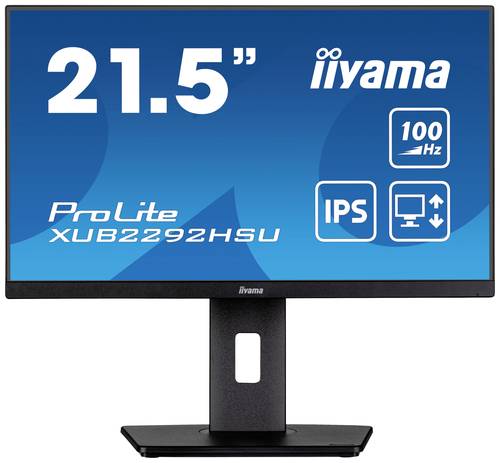 Iiyama ProLite XUB2292HSU-B6 LCD-Monitor EEK E (A - G) 54.6cm (21.5 Zoll) 1920 x 1080 Pixel 16:9 0.4