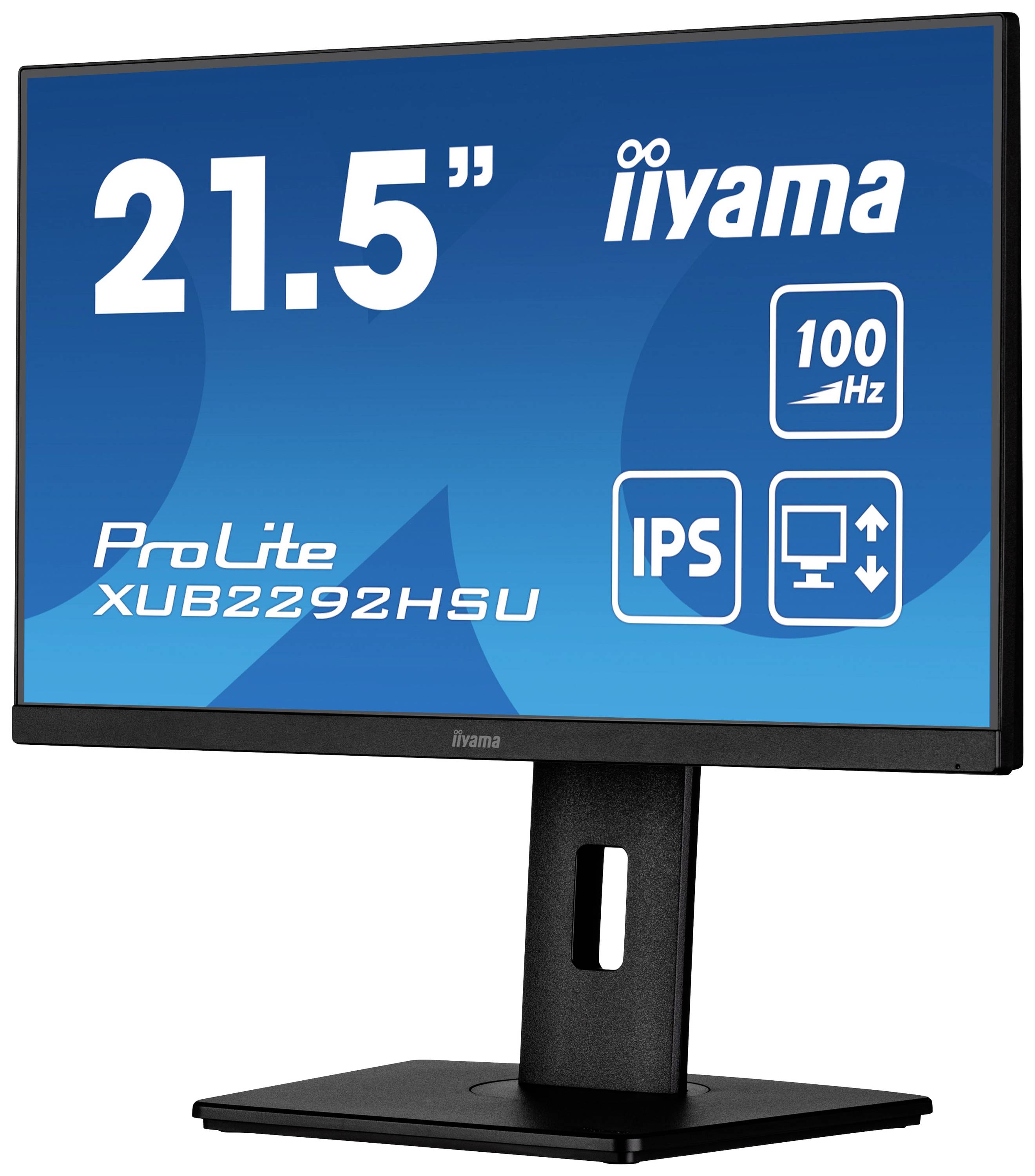 Iiyama ProLite XUB2292HSU-B6 LCD-Monitor EEK E (A - G) 54.6 cm (21.5 Zoll) 1920 x 1080 Pixel 16:9 0.4 ms HDMI®, DisplayPort, Kopfhörer (3.5 mm Klin