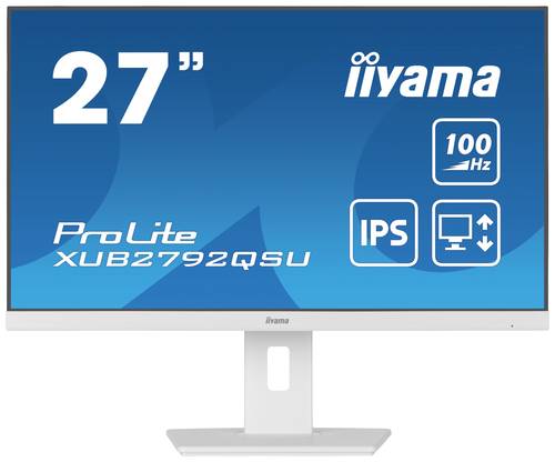 Iiyama ProLite XUB2792QSU-W6 LCD-Monitor EEK F (A - G) 68.6cm (27 Zoll) 2560 x 1440 Pixel 16:9 0.4 m
