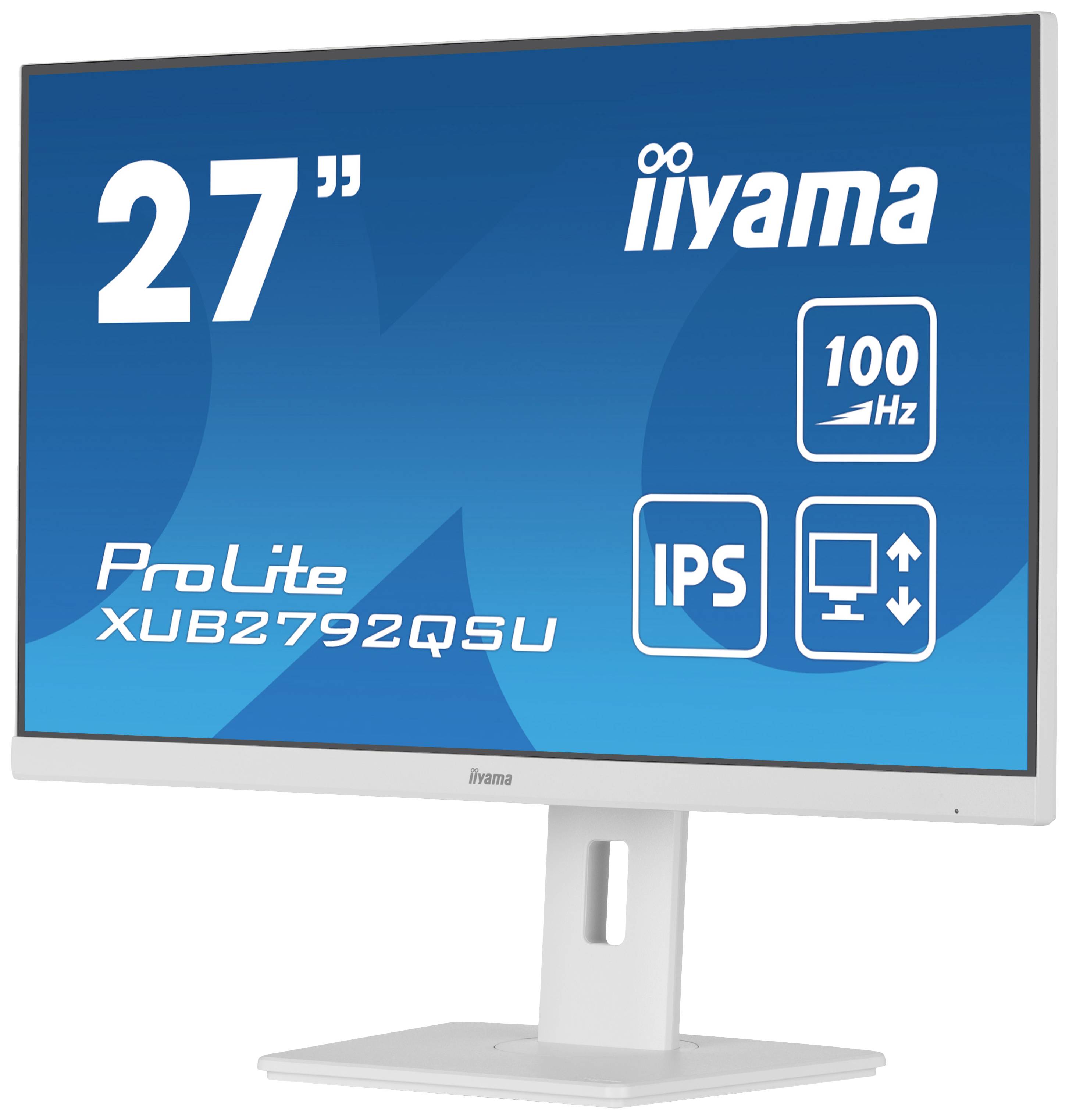 27 Zoll iiyama Monitor, Modell ProLite XUB2792QSU, IPS Panel, 100 Hz, in Weiß