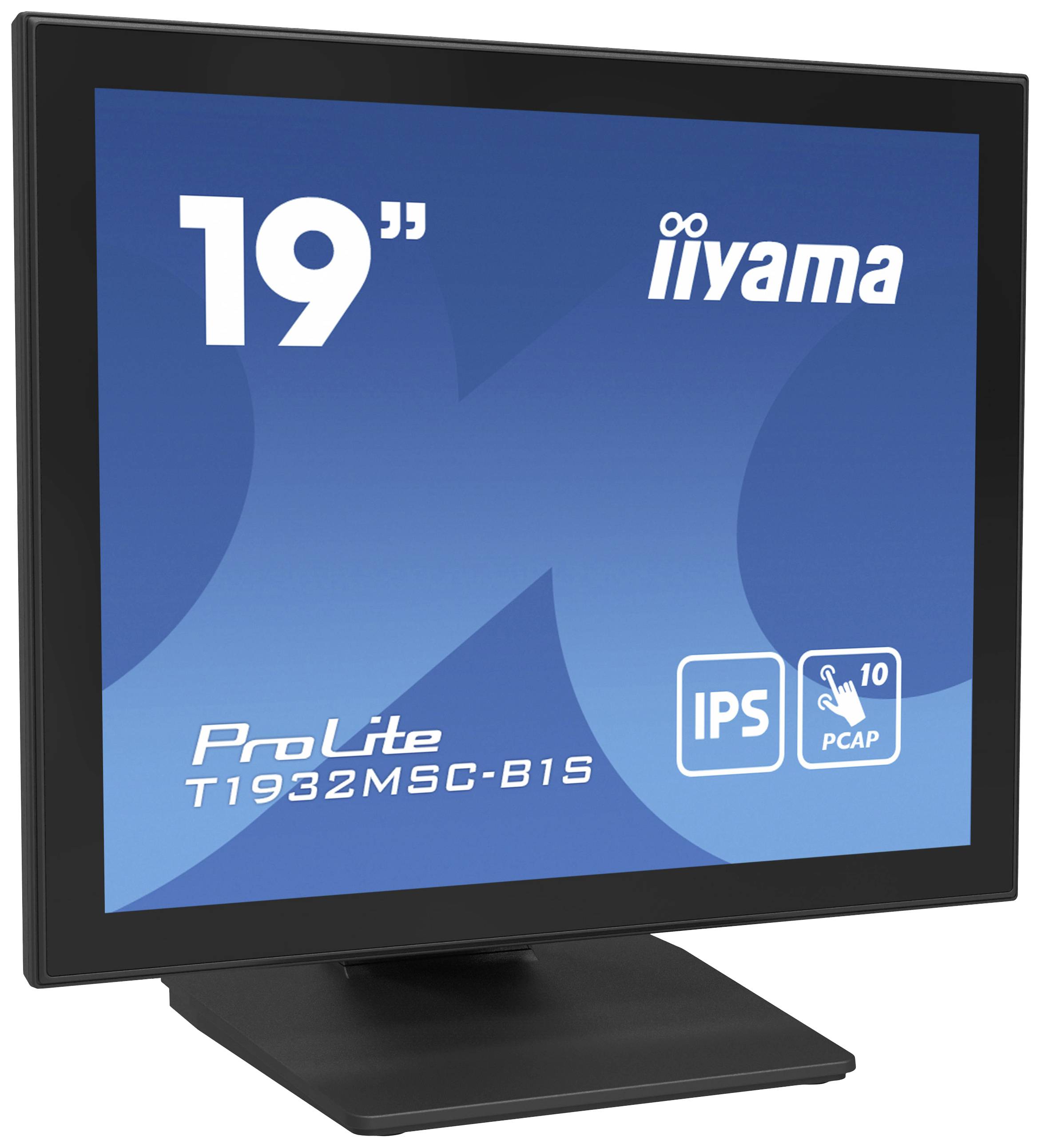 Iiyama ProLite T1932MSC-B1S Touchscreen-Monitor EEK: E (A - G) 48.3 cm (19 Zoll) 1280 x 1024 Pixel 5:4 14 ms HDMI®, DisplayPort, Audio-Line-out, VGA