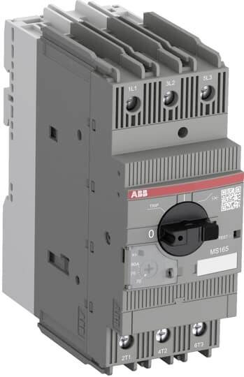 Elektrischer Schutzschalter mit grauem Gehäuse und schwarzem Kippschalter, geeignet für industrielle Anwendungen.