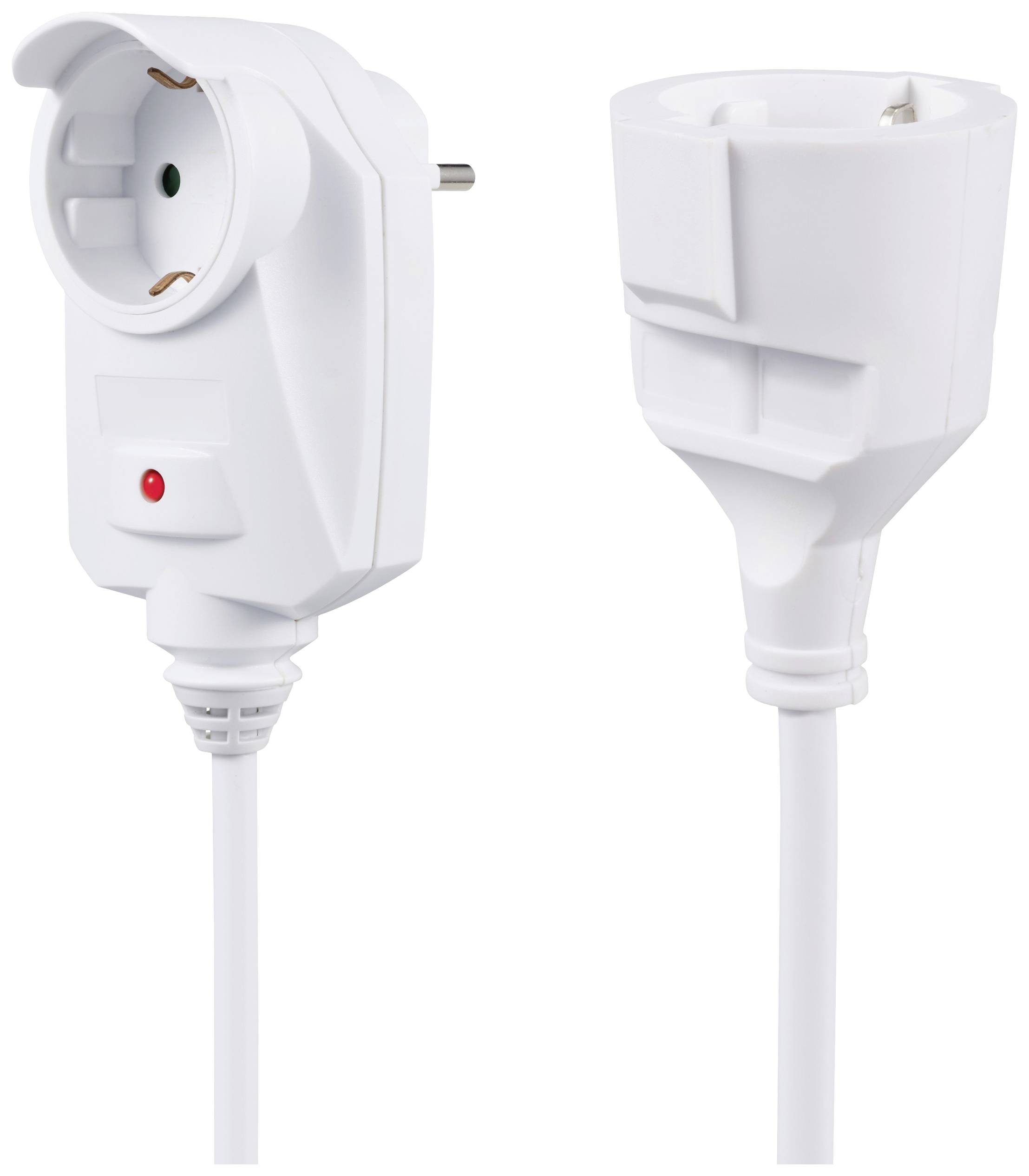 Sygonix SY-6248190 Strom Verlängerungskabel 16A Weiß 1.50m H05VV-F 3G 1,5mm²