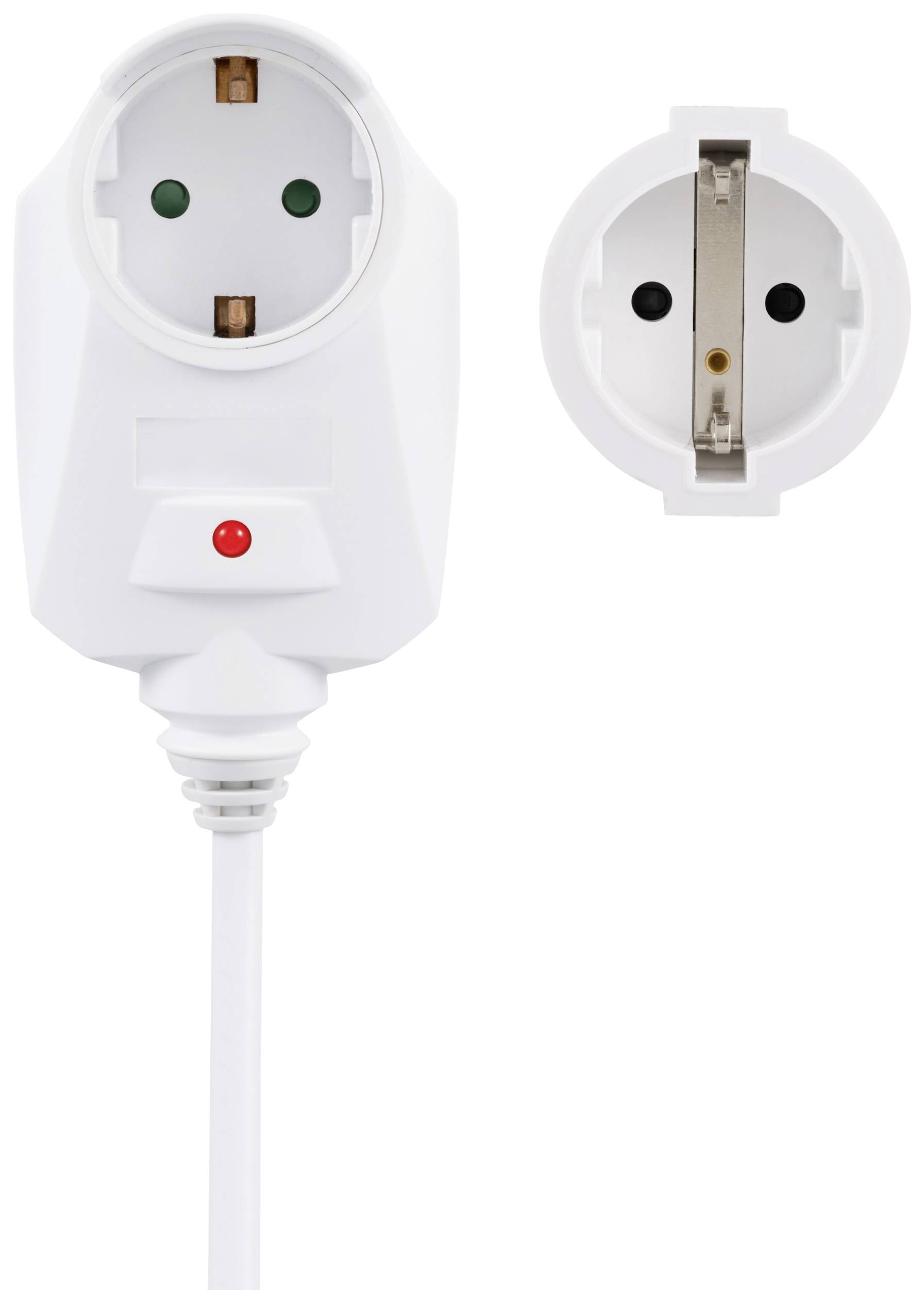 Sygonix SY-6248190 Strom Verlängerungskabel 16A Weiß 1.50m H05VV-F 3G 1,5mm²