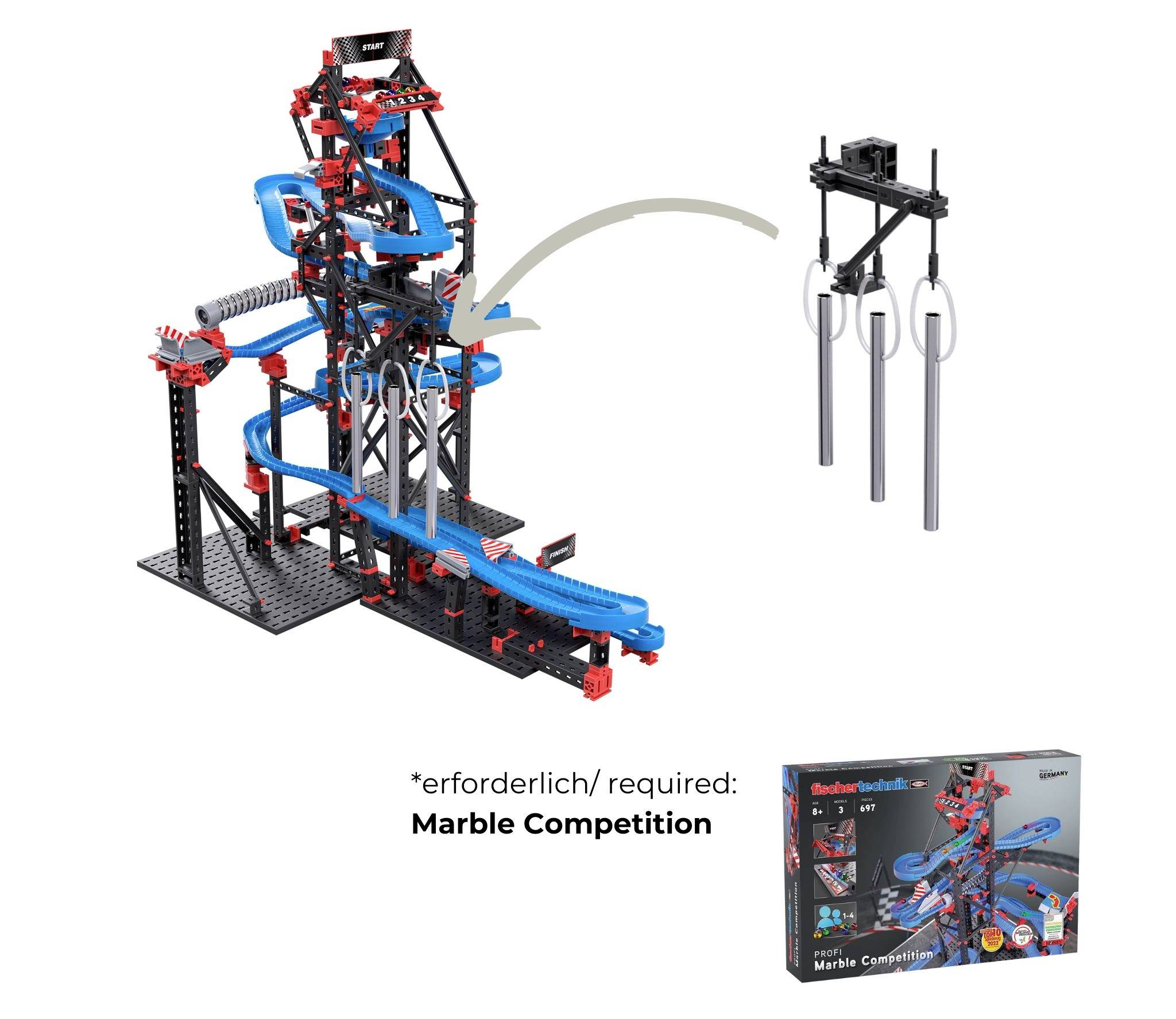 Fischertechnik 571899 Marble Competition Sound Bausatz ab 8 Jahre