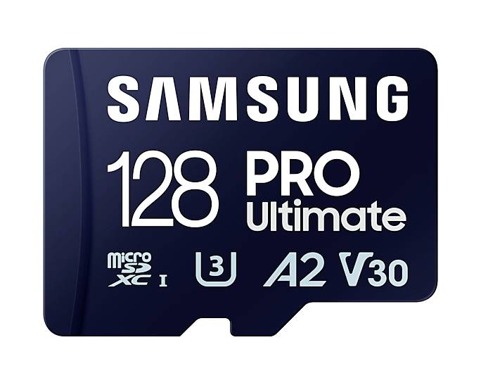 Samsung PRO Ultimate microSD-Karte 128 GB Class 3 UHS-I , v30 Video Speed Class, A2 Application Per