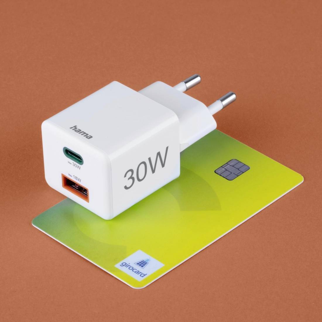 Hama 00201992 USB Ladegerät 30W 1x USB-A, 1x USB-C® USB PD Weiß Innenbereich USB Power Delivery (USB-PD)