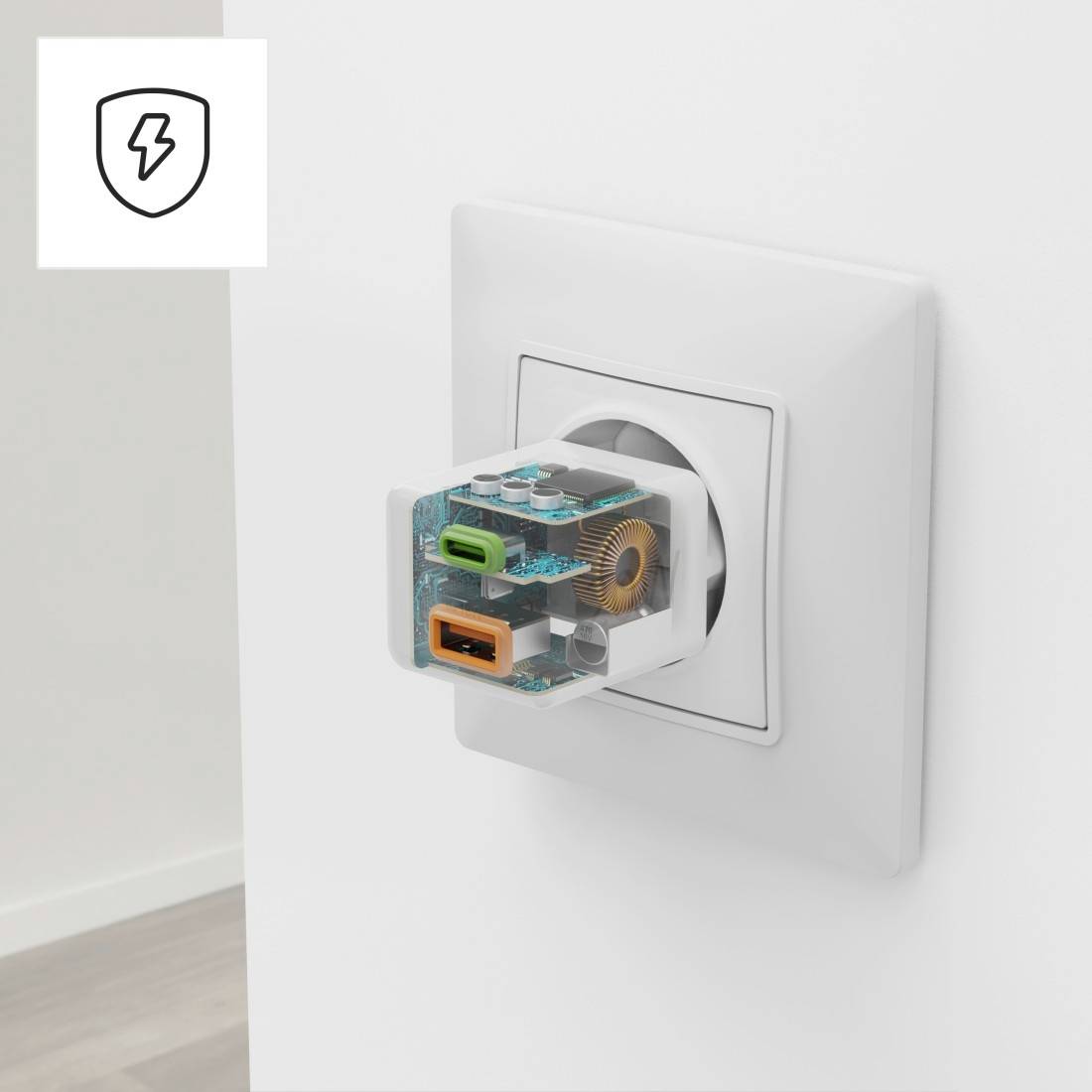 Hama 00201992 USB Ladegerät 30W 1x USB-A, 1x USB-C® USB PD Weiß Innenbereich USB Power Delivery (USB-PD)