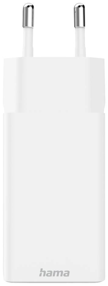 hama 00201995 Schnellladegerät, GaN, 1x USB-C, 2x USB-A, Mini-Ladegerät, PD, 45 W, Weiß