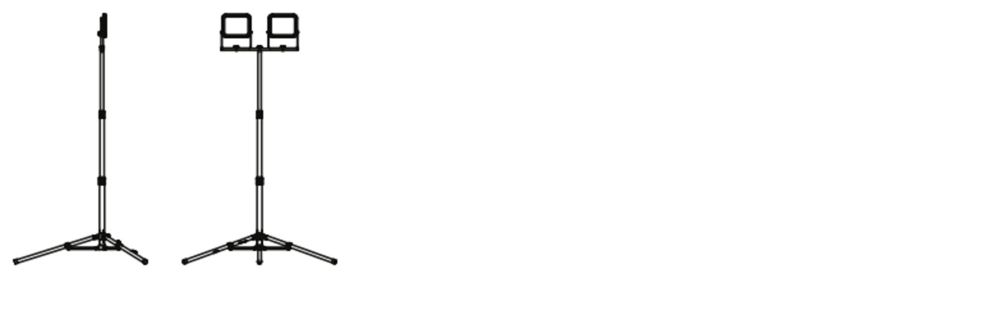 LEDVANCE WORKLIGHT VAL 2X20W LED-Baustrahler Stativlänge (max.): 1800 mm 40.00 W 4000 lm Kaltweiß 4058075831377