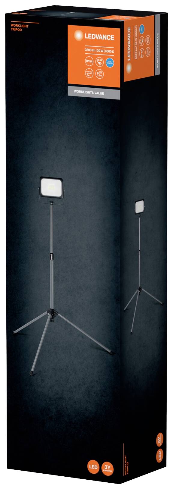 LEDVANCE WORKLIGHT VAL 1X30W Stativlänge (max.): 1800 mm 30.00 W 3000 lm Kaltweiß 4058075831391