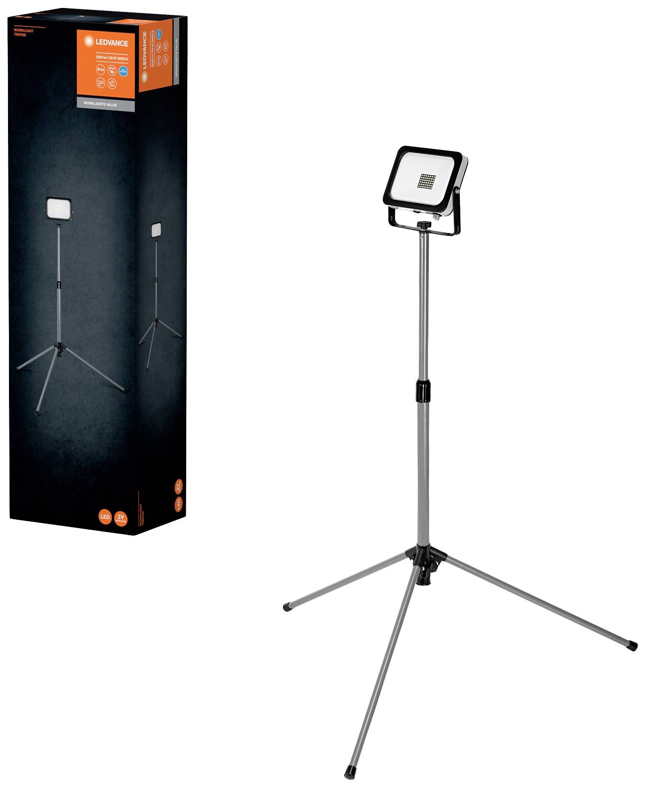 LEDVANCE WORKLIGHT VAL 1X30W Stativlänge (max.): 1800 mm 30.00 W 3000 lm Kaltweiß 4058075831391