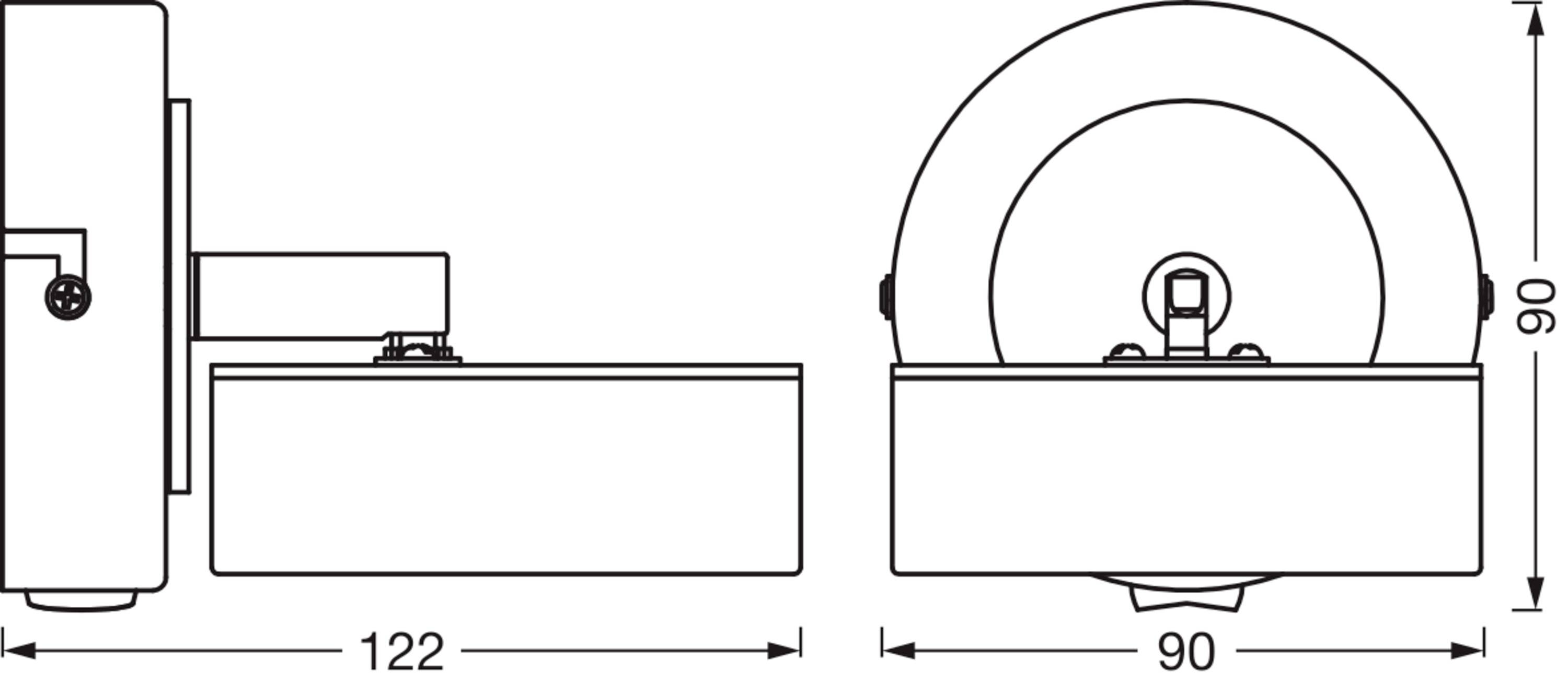 LEDVANCE 4058075827882 DECOR SPOT PLUTO 90MM LED-Aufbauleuchte LED 4.80W Weiß