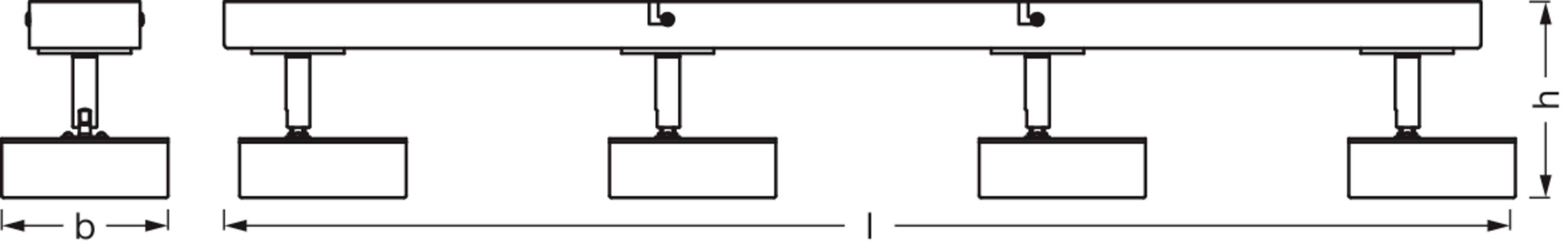 LEDVANCE 4058075827943 DECOR SPOT PLUTO 698MM LED-Aufbauleuchte LED 19.20W Weiß