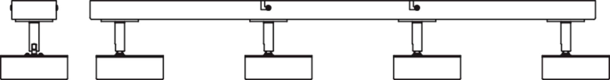 LEDVANCE 4058075833456 DECOR SPOT PLUTO 698MM LED-Aufbauleuchte LED 19.20W Schwarz