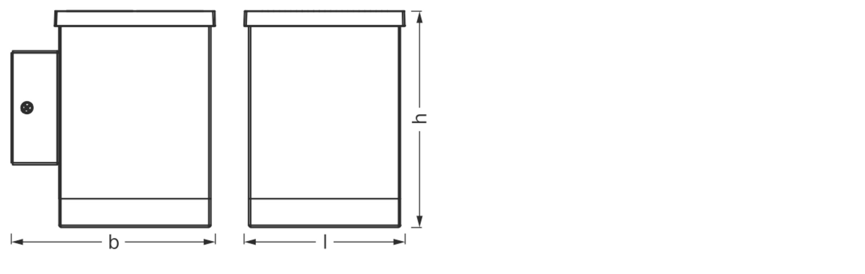 LEDVANCE 4058075834767 ENDURA STYLE SOLAR Solar-Außenwandleuchte LED 0.50W Grau