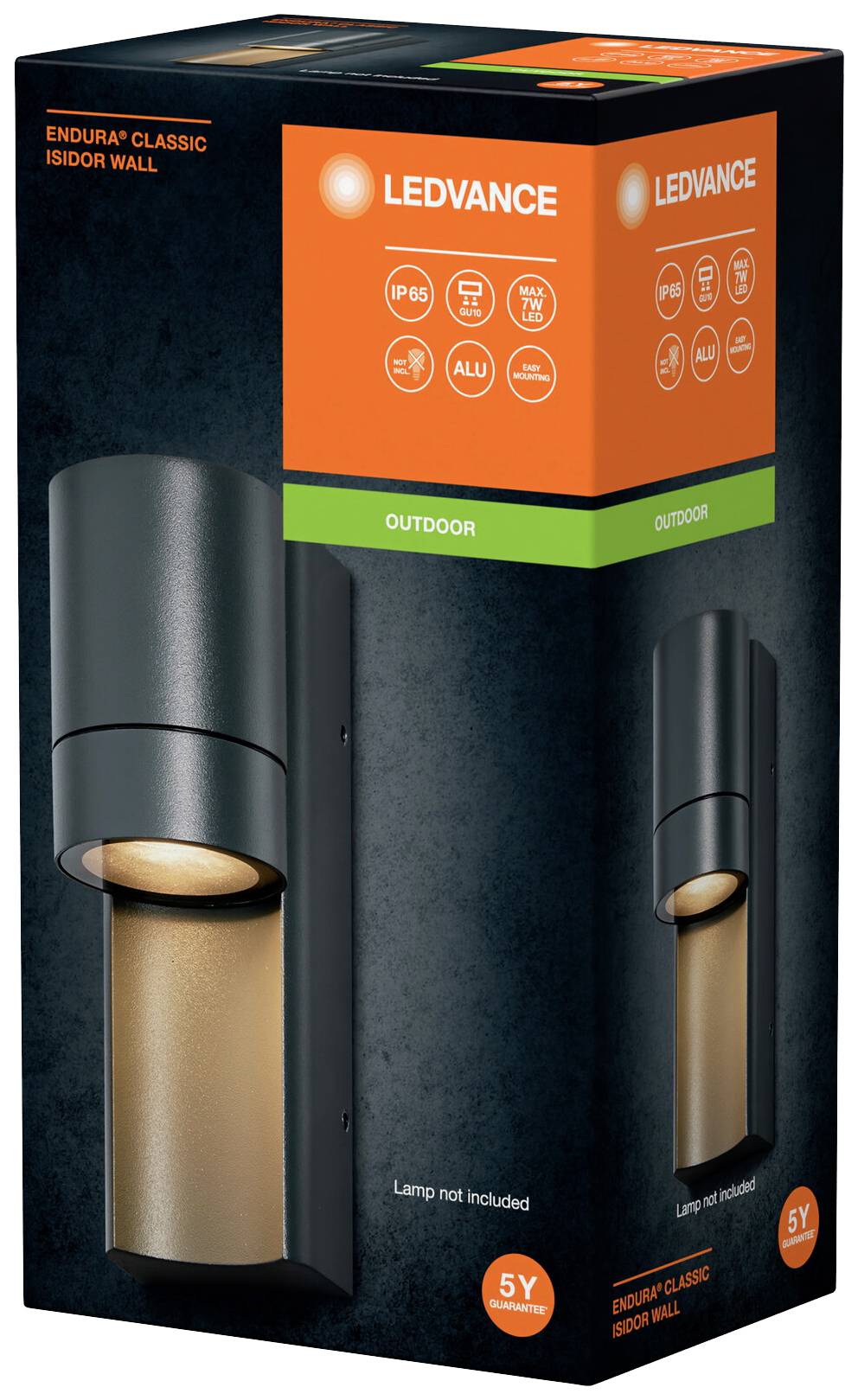 LEDVANCE ENDURA CLASSIC ISIDOR 4099854183003 Außenwandleuchte GU10 Grau