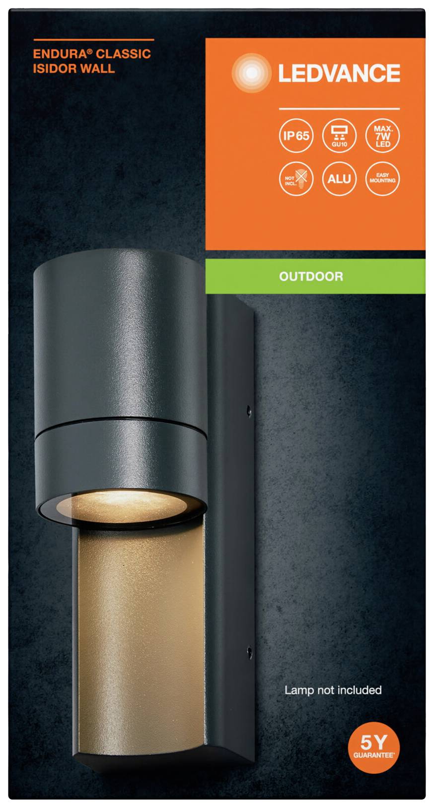 LEDVANCE ENDURA CLASSIC ISIDOR 4099854183003 Außenwandleuchte GU10 Grau