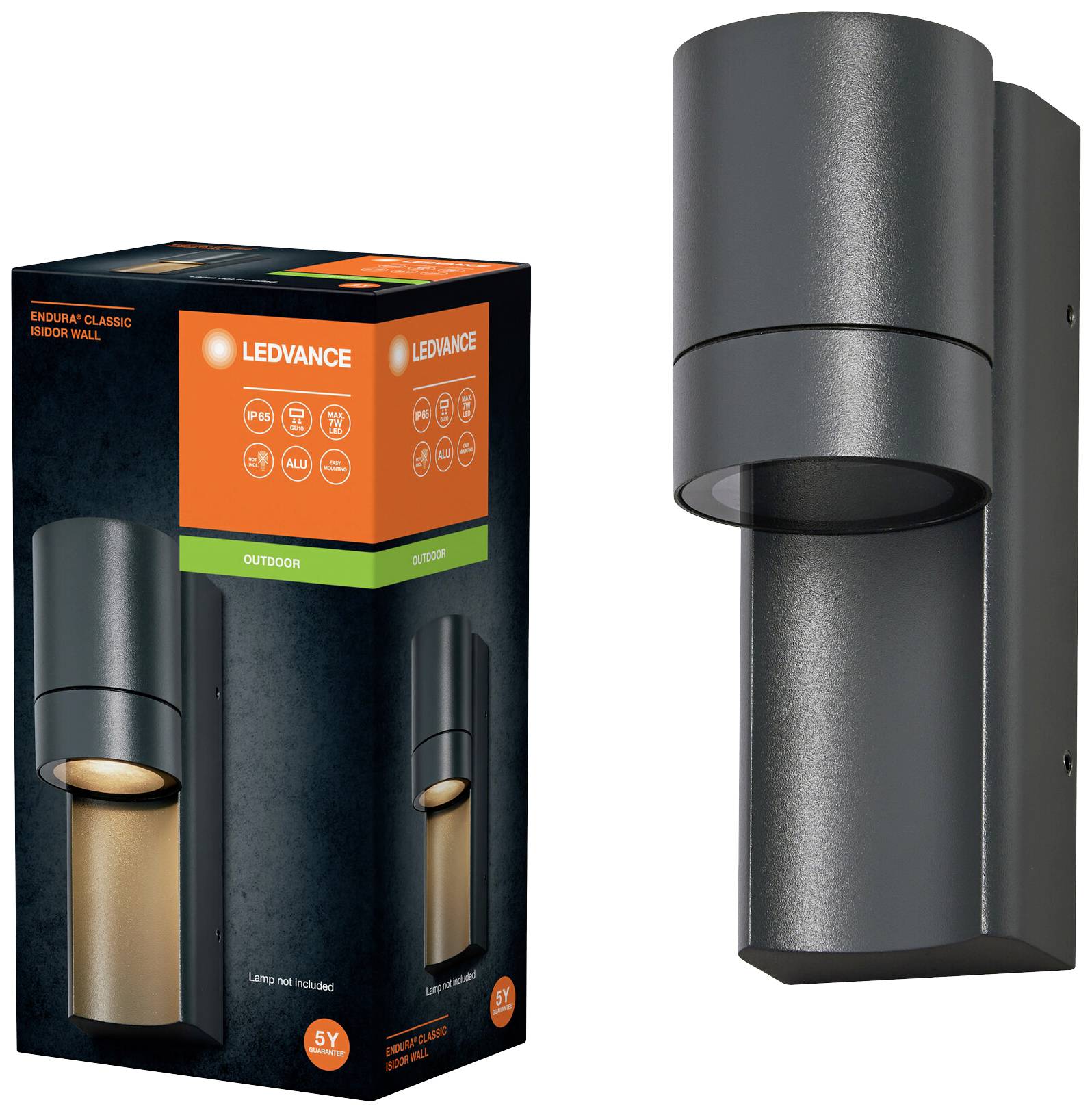 LEDVANCE ENDURA CLASSIC ISIDOR 4099854183003 Außenwandleuchte GU10 Grau