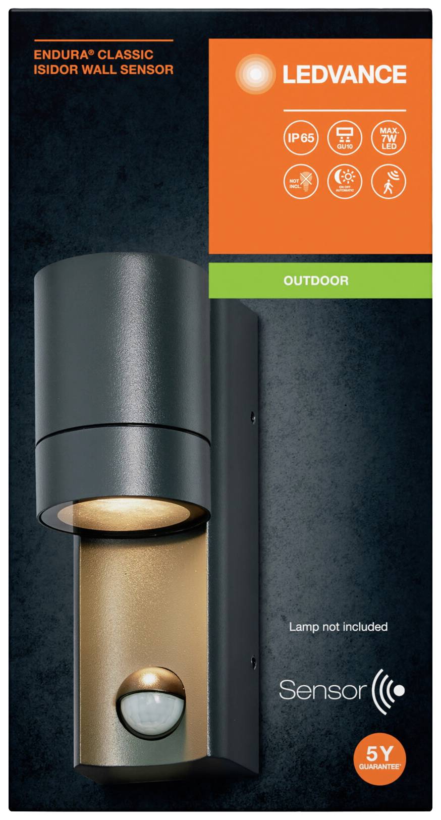 LEDVANCE ENDURA CLASSIC ISIDOR 4099854183027 Außenwandleuchte GU10 Grau