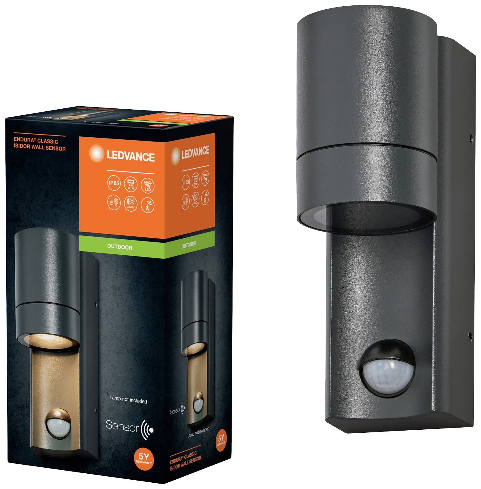 LEDVANCE ENDURA CLASSIC ISIDOR 4099854183027 Außenwandleuchte GU10 Grau