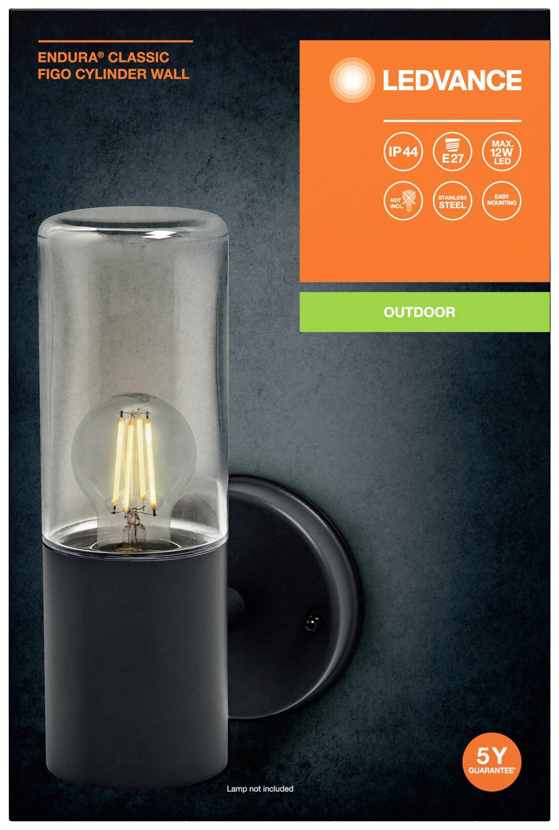 LEDVANCE ENDURA CLASSIC FIGO 4058075834842 Außenwandleuchte Grau