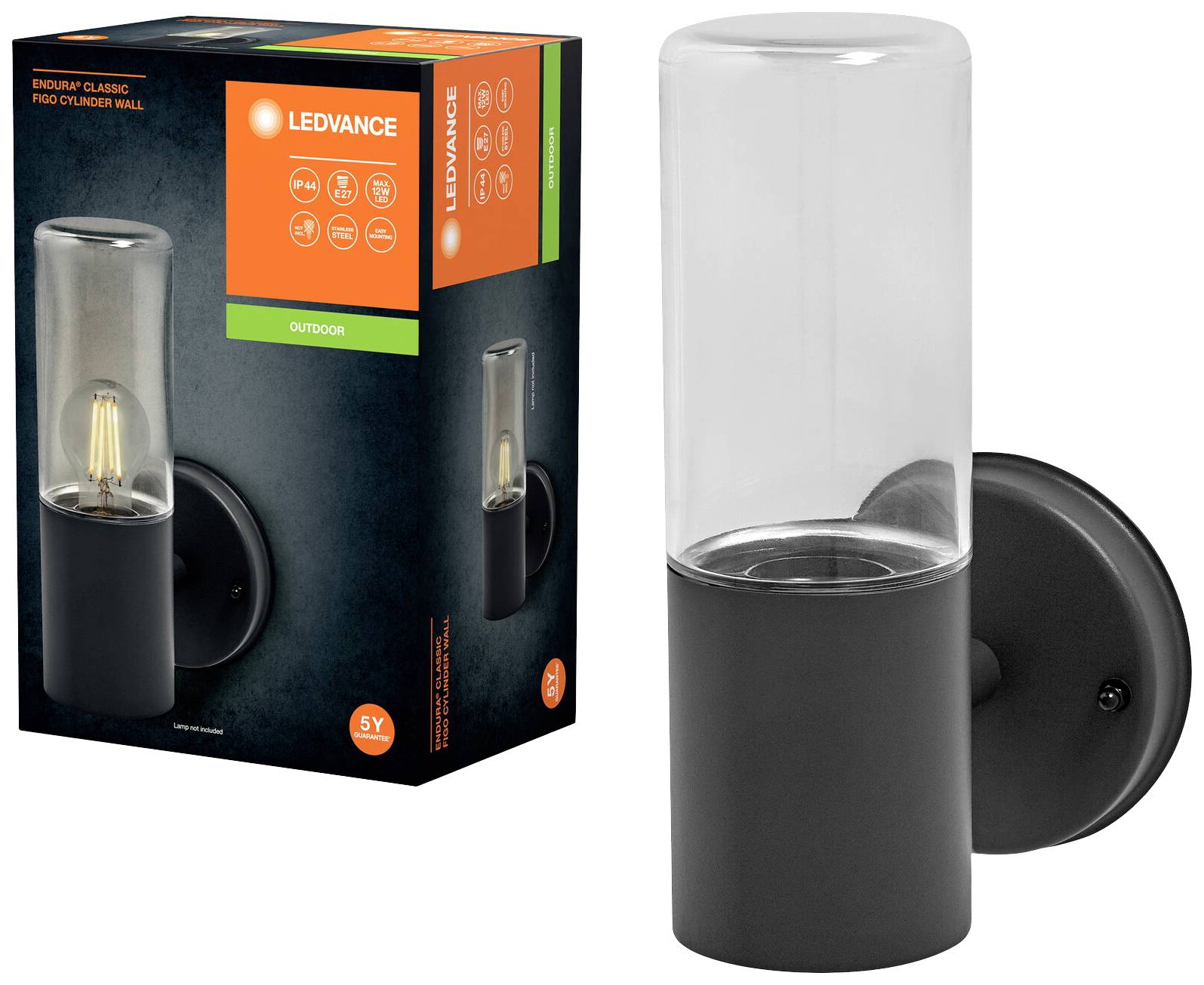 LEDVANCE ENDURA CLASSIC FIGO 4058075834842 Außenwandleuchte Grau