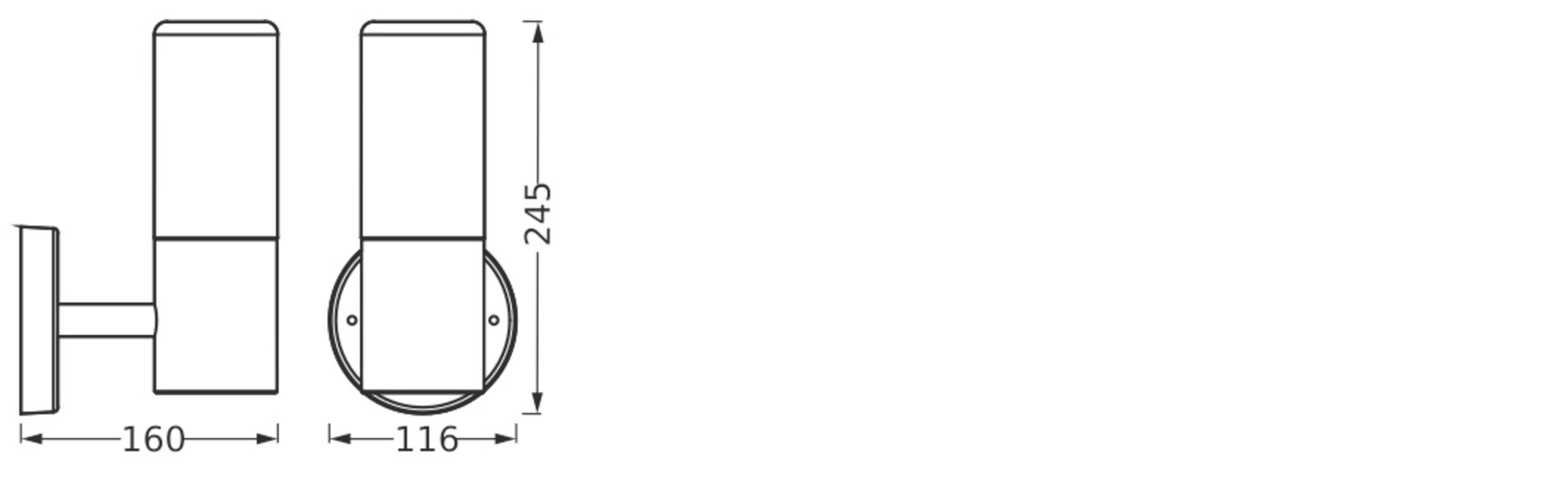 LEDVANCE ENDURA CLASSIC FIGO 4058075834842 Außenwandleuchte Grau