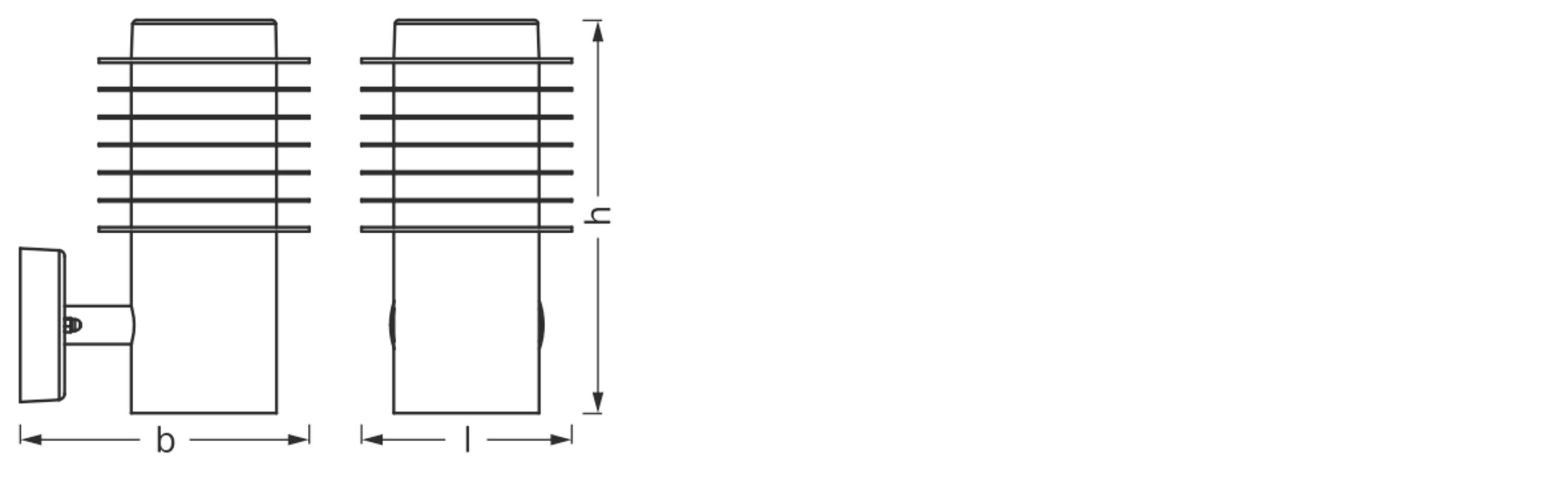 LEDVANCE ENDURA STYLE RONDO 4058075835108 LED-Außenwandleuchte LED 9.00W Stahl