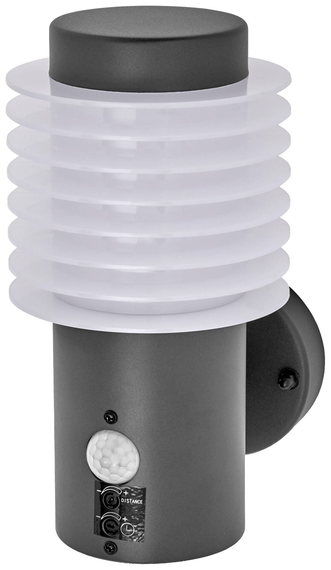 LEDVANCE ENDURA STYLE RONDO 4058075835160 LED-Außenwandleuchte mit Bewegungsmelder LED 9.50W Grau