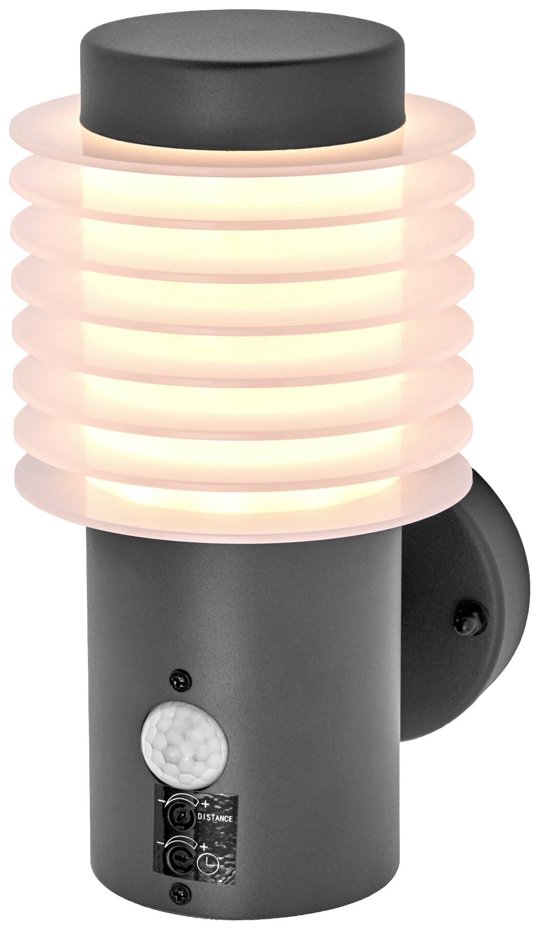 LEDVANCE ENDURA STYLE RONDO 4058075835160 LED-Außenwandleuchte mit Bewegungsmelder LED 9.50W Grau