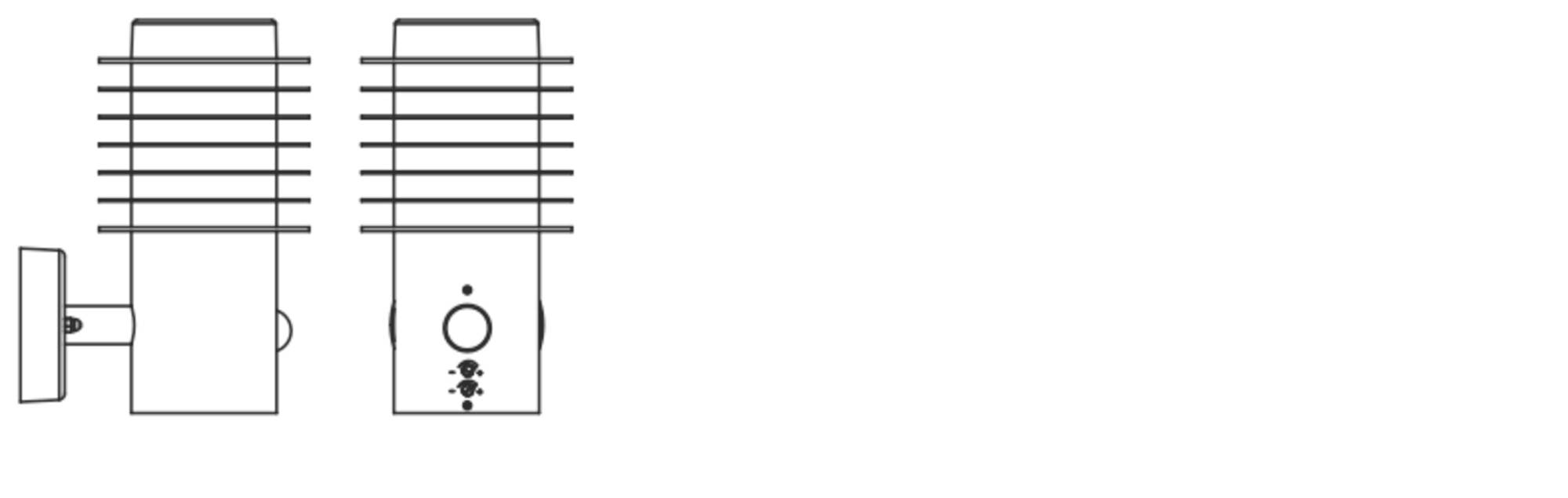 LEDVANCE ENDURA STYLE RONDO 4058075835160 LED-Außenwandleuchte mit Bewegungsmelder LED 9.50W Grau