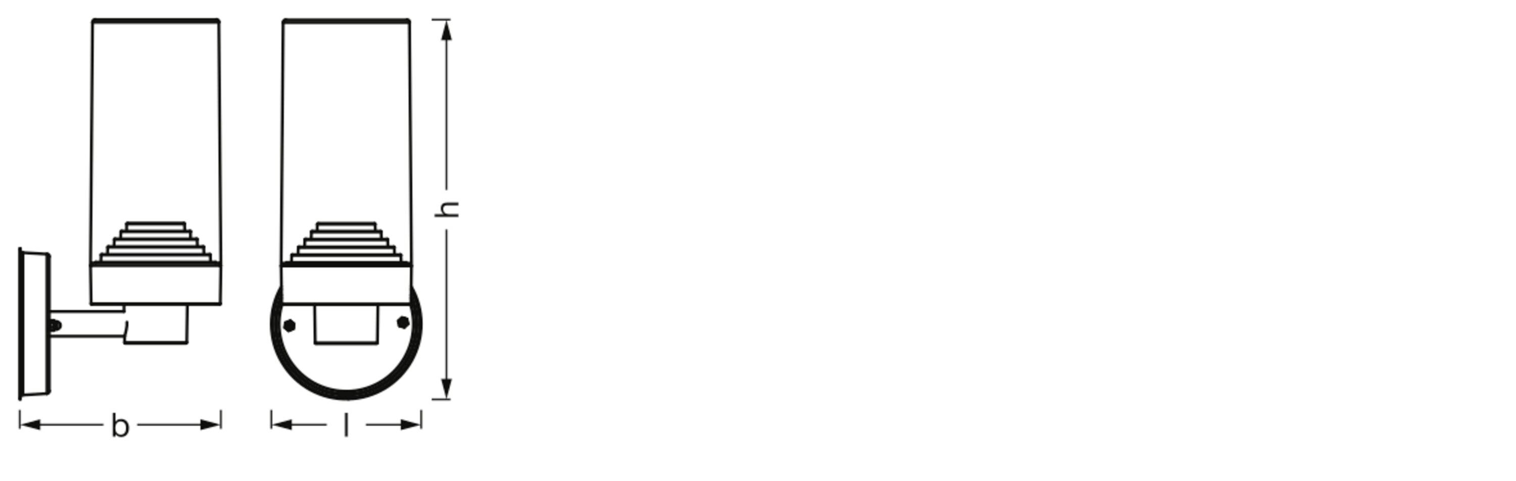 LEDVANCE ENDURA CLASSIC AMBER 4058075835061 Außenwandleuchte E27 Grau