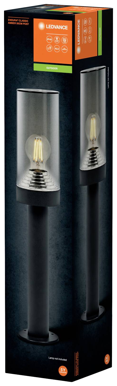 LEDVANCE ENDURA CLASSIC AMBER 4058075835085 Pollerleuchte Grau